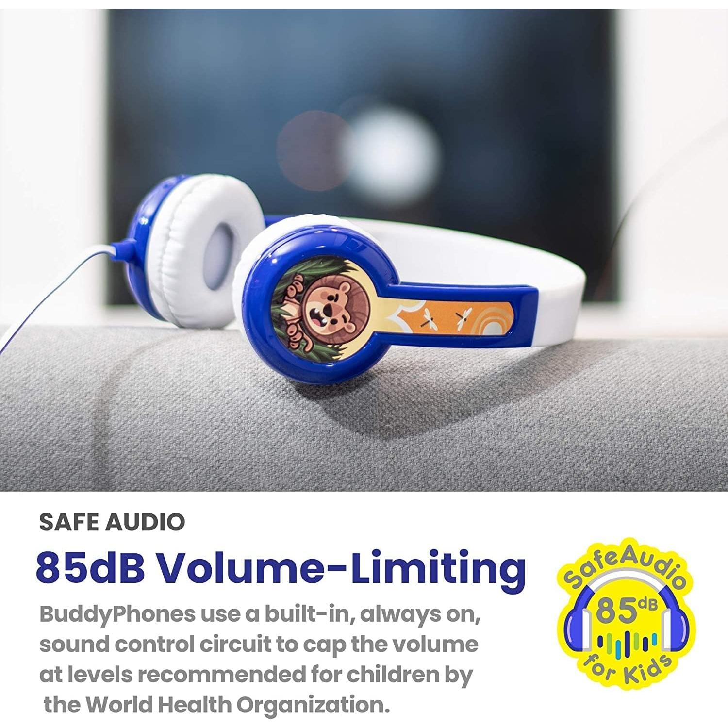 Auriculares BuddyPhones Descubrir Diversión Azul para Niños