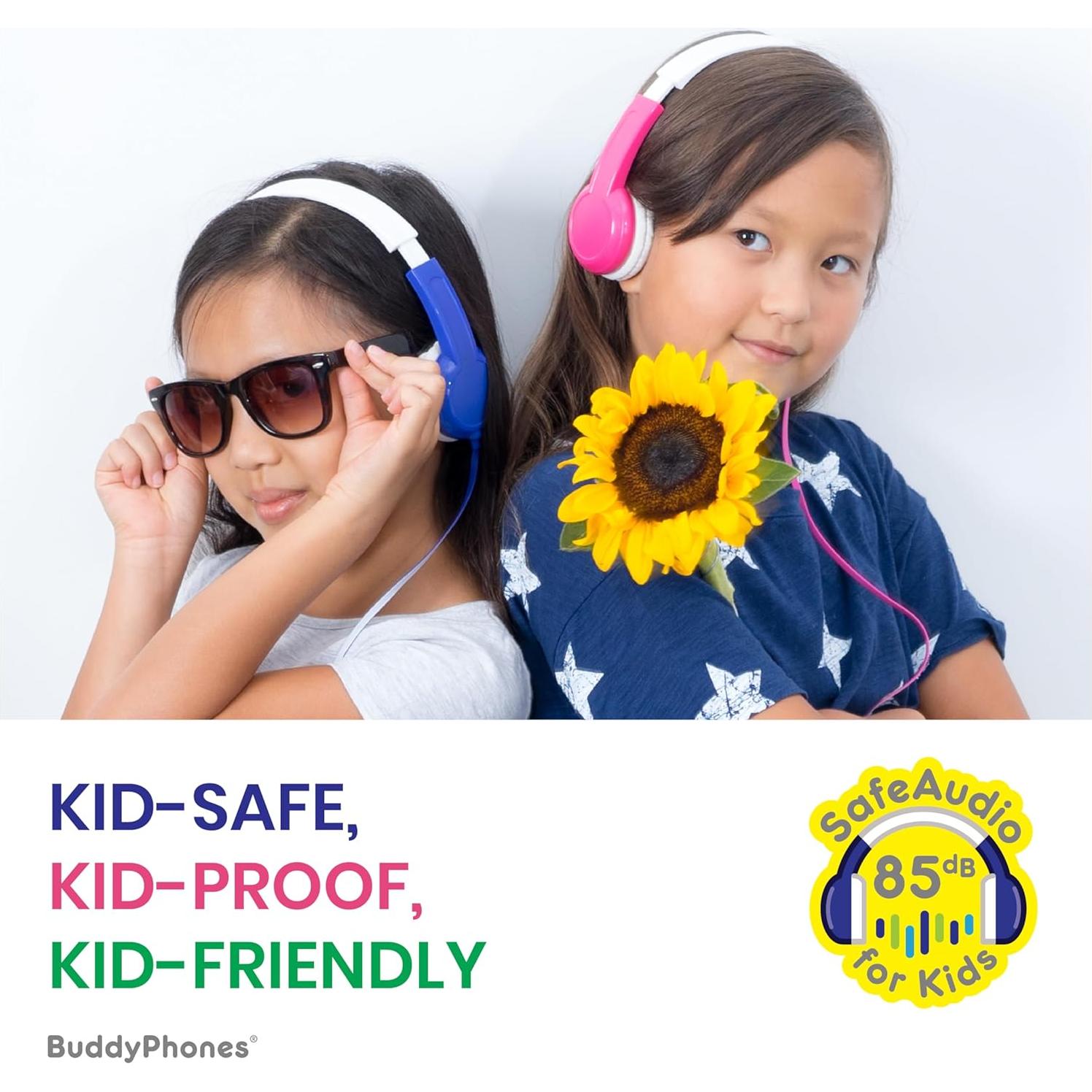 Auriculares BuddyPhones Descubrir Diversión Azul para Niños