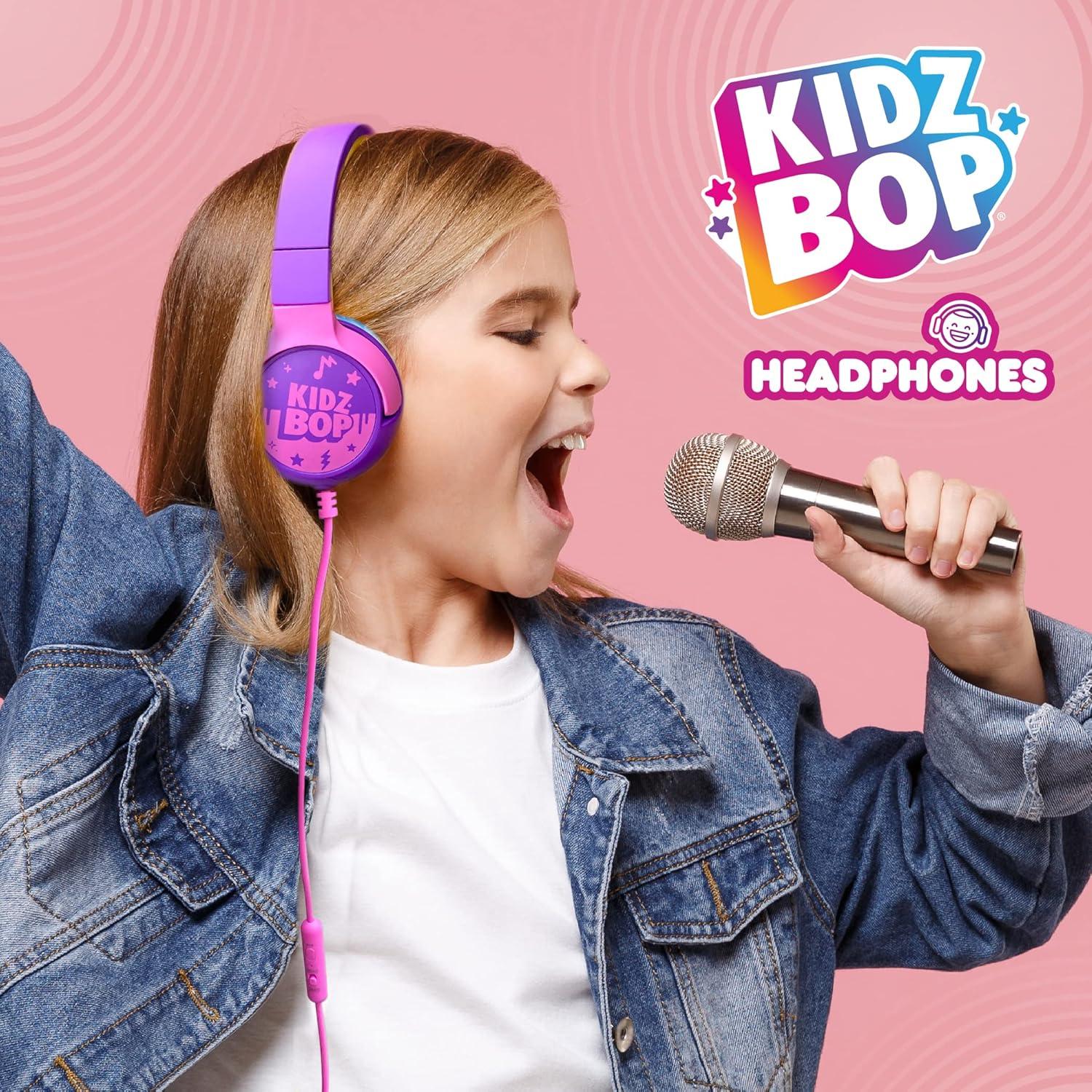 Auriculares Kidz Bop Move2Play con Cable para Niños Rosa 3.5mm
