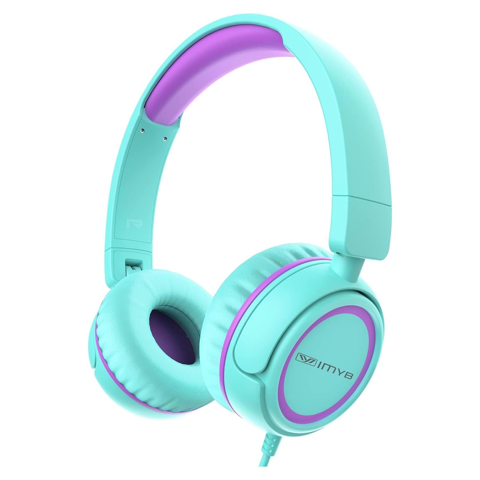 Auriculares IMYB V1 para Niños Verde, Estéreo 40mm, Plegables