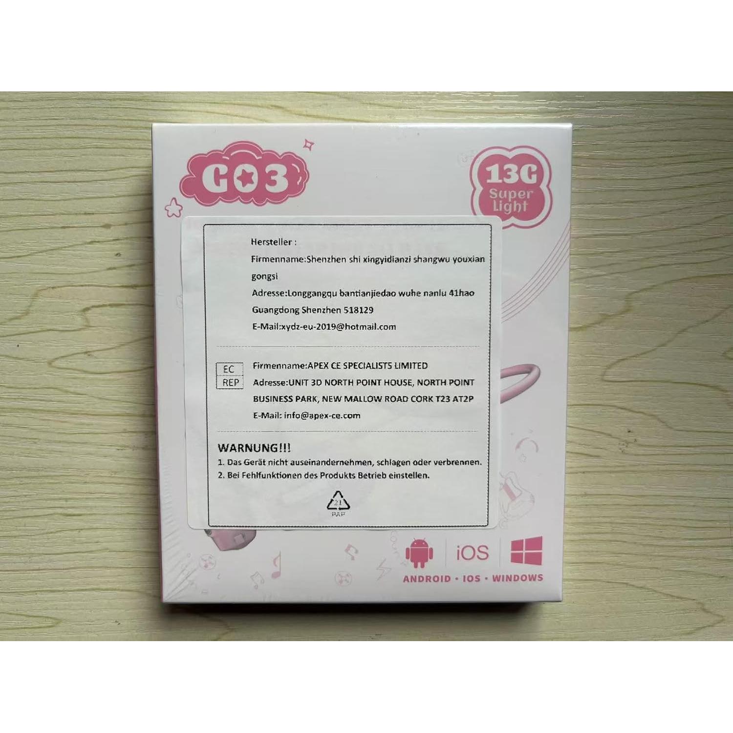 BANIGIPA Kids Headphones, Open Ear Headphones Comfortable for Teens Child Boys Girls, Wireless Bluetooth 5.4 Headset w/Mic for School/Tablet/Travel, 13g Ultra-Light, Protect Hearing, 10H Playtime