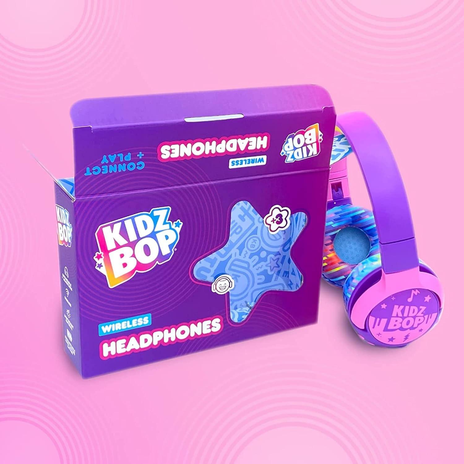 Auriculares Bluetooth Move2Play Kidz Bop Rosa 24h Batería
