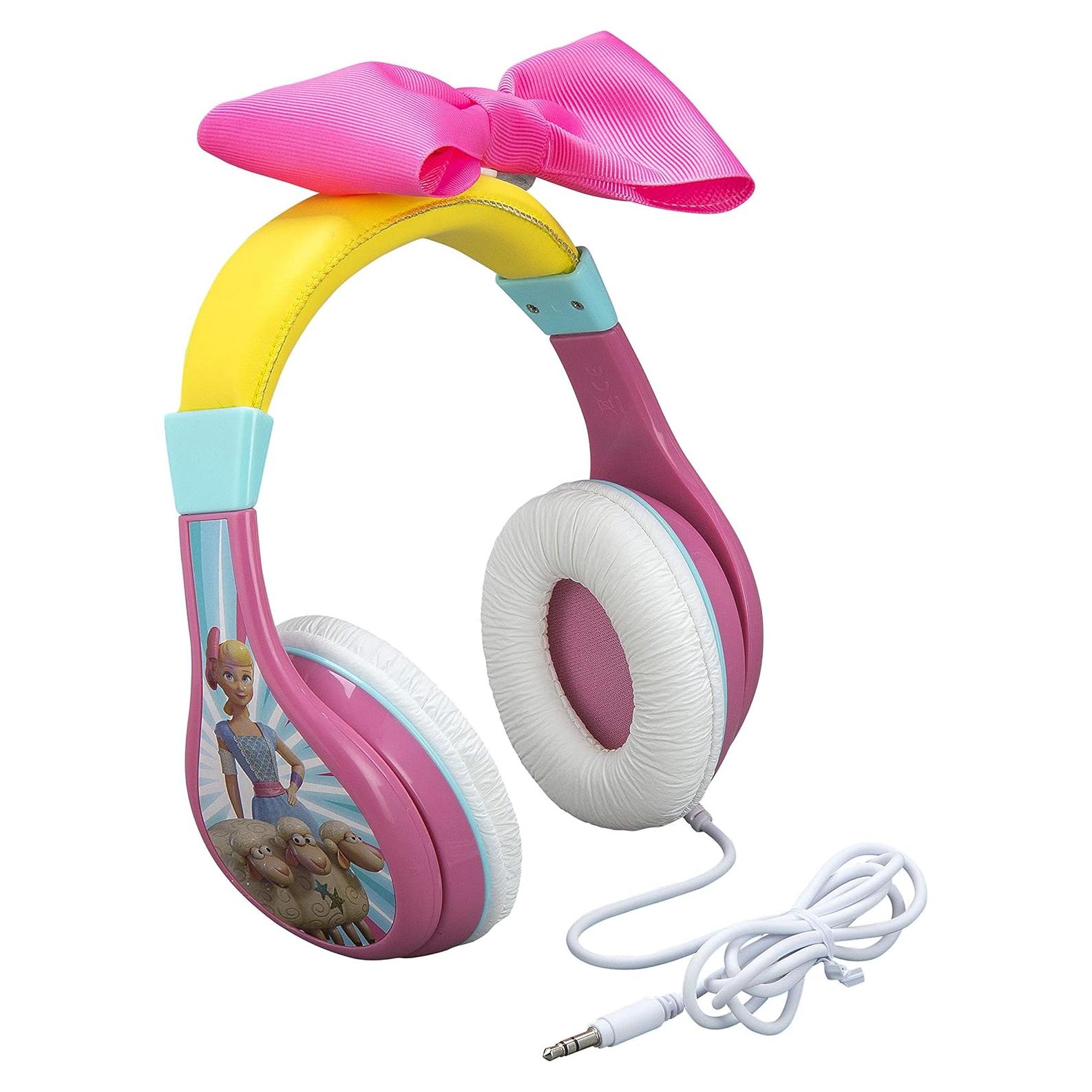 TS-140BP Headphones for Kids Toy Story 4 Bo Peep Adjustable Stereo Tangle-Free 3.5Mm Jack Wired Cord Over Ear Parental Volume Control School Home Travel