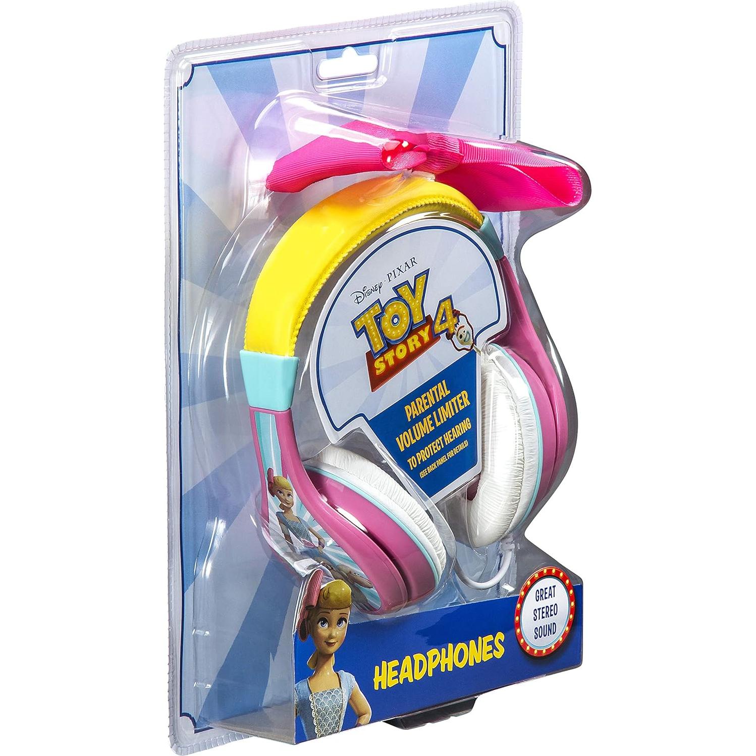 TS-140BP Headphones for Kids Toy Story 4 Bo Peep Adjustable Stereo Tangle-Free 3.5Mm Jack Wired Cord Over Ear Parental Volume Control School Home Travel