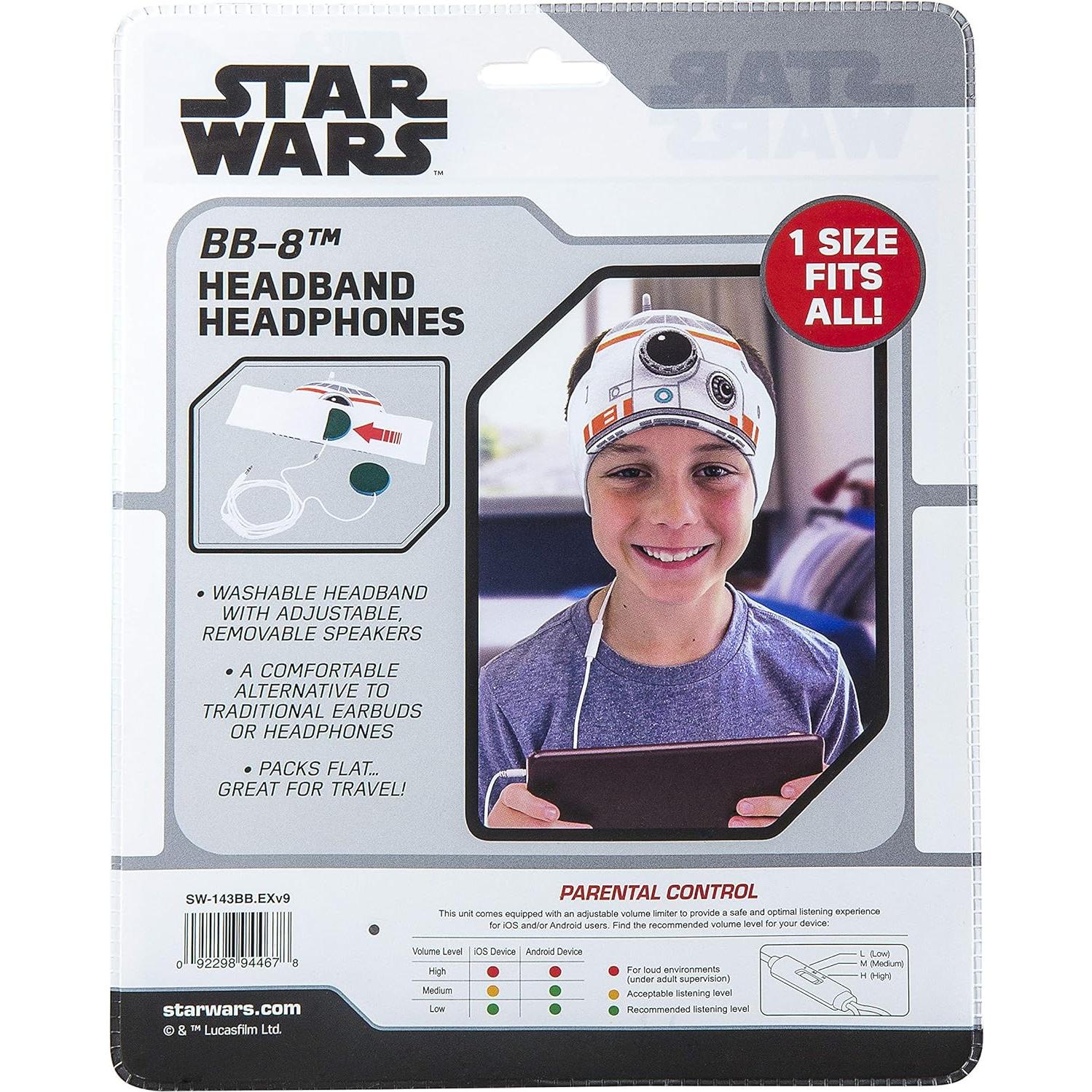 Auriculares Star Wars para Niños con Control de Volumen KIDdesigns