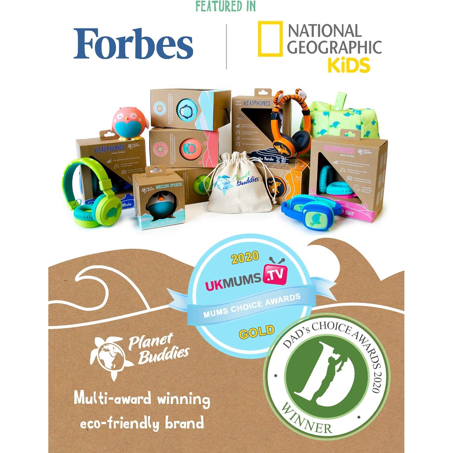 Auriculares Planet Buddies Ballena Azul con Micrófono 85dB