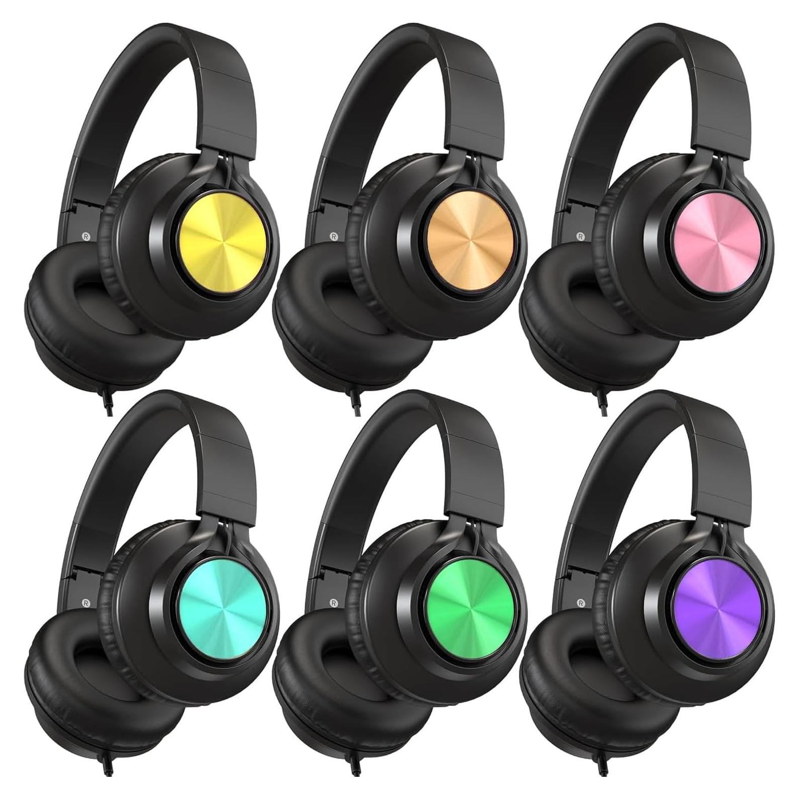 Auriculares AILIHEN A8 para Niños - Paquete de 6 Coloridos