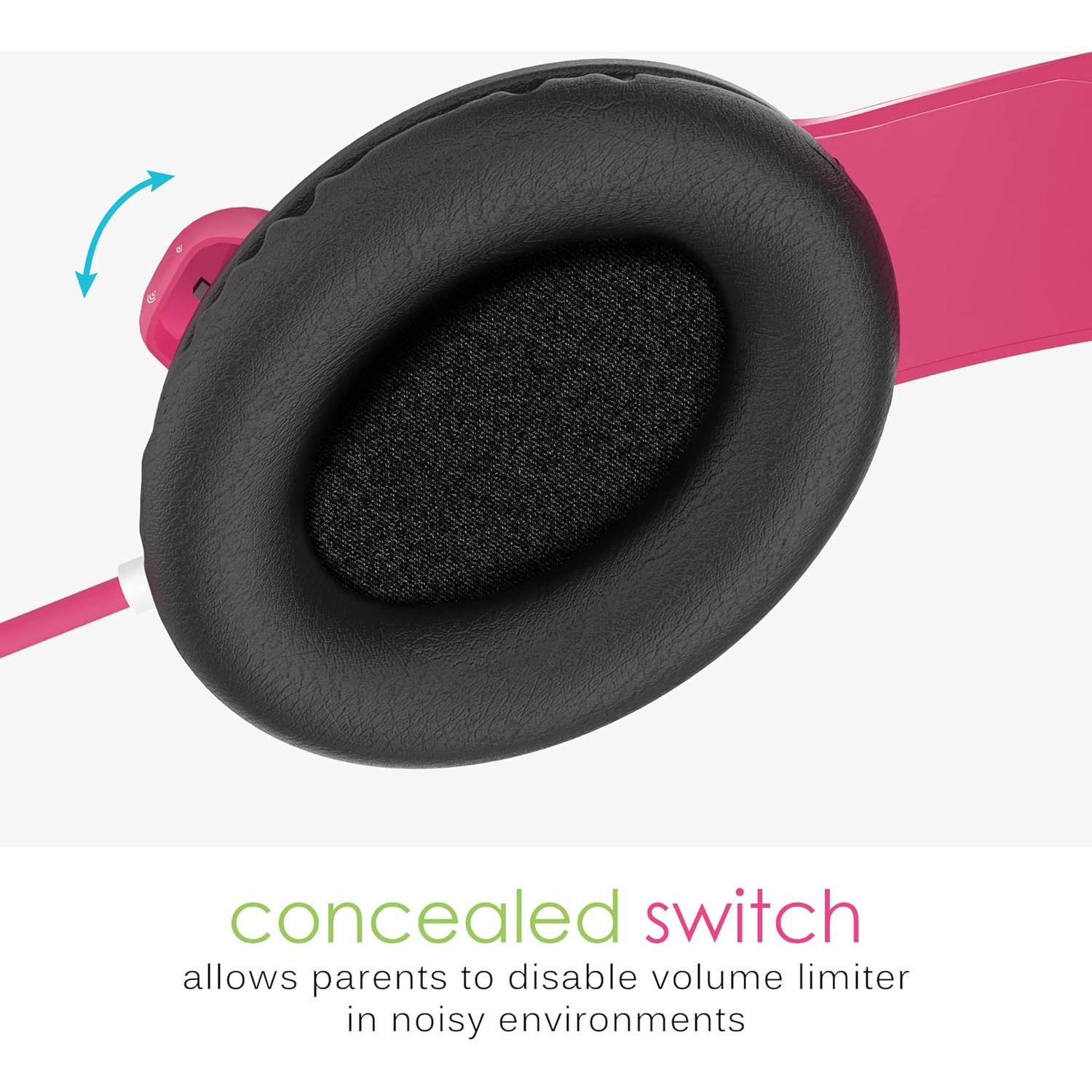 Auriculares MEE audio KidJamz 3 Rosa con Limitador de Volumen