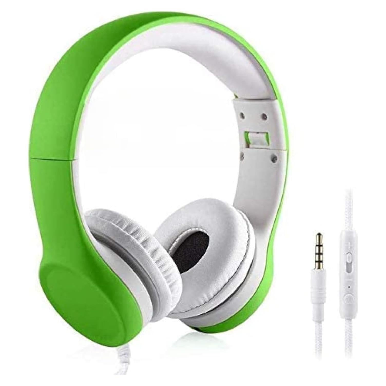 Auriculares para Niños Yusonic con Limitación de Volumen Verde
