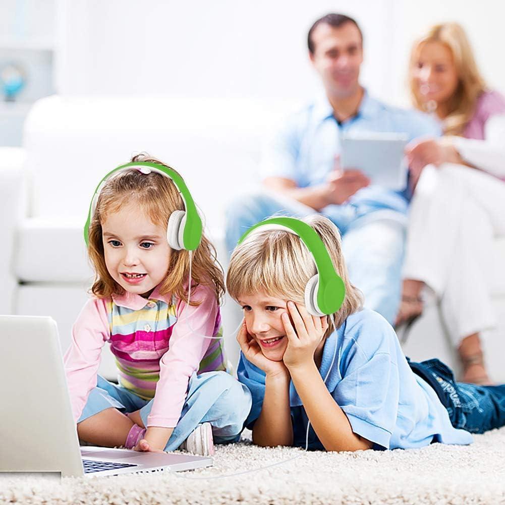 Auriculares para Niños Yusonic con Limitación de Volumen Verde