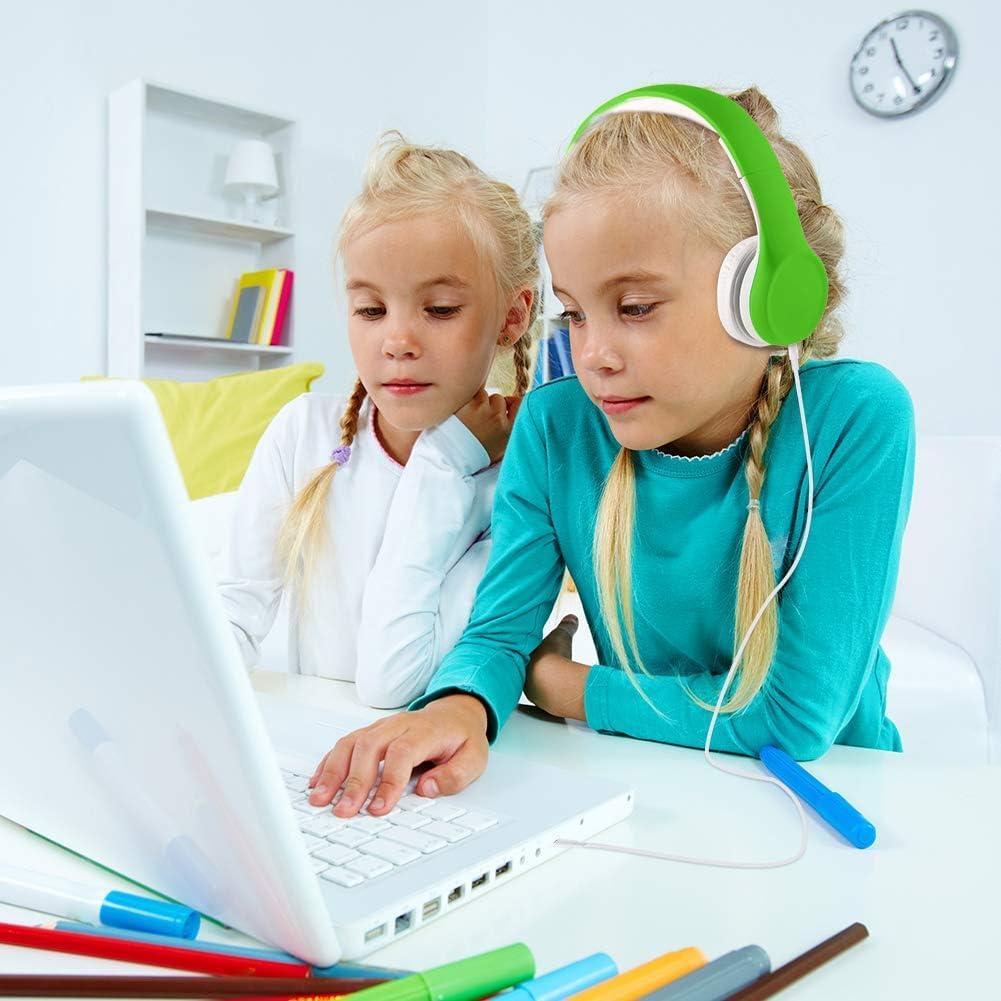 Auriculares para Niños Yusonic con Limitación de Volumen Verde