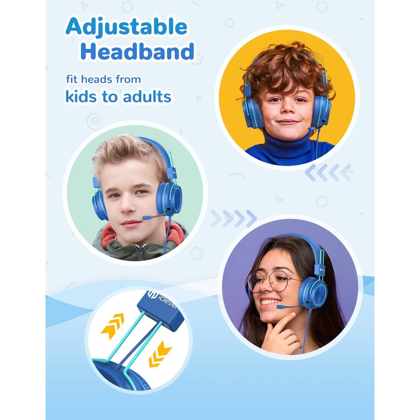 Auriculares iClever HS21 para Niños con Micrófono 94 dB