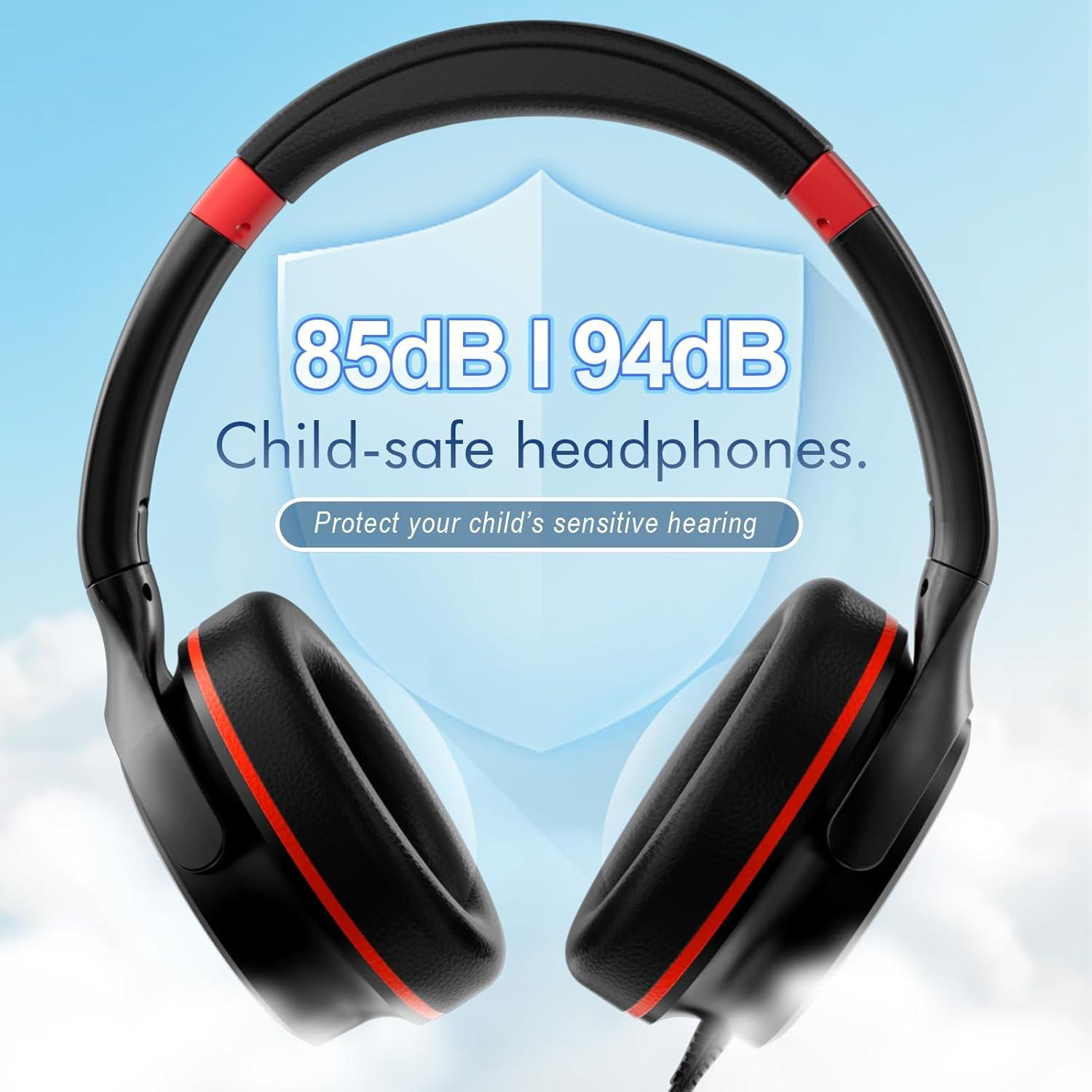 Auriculares Adoope AD-1000 Plegables para Niños 85dB/94dB