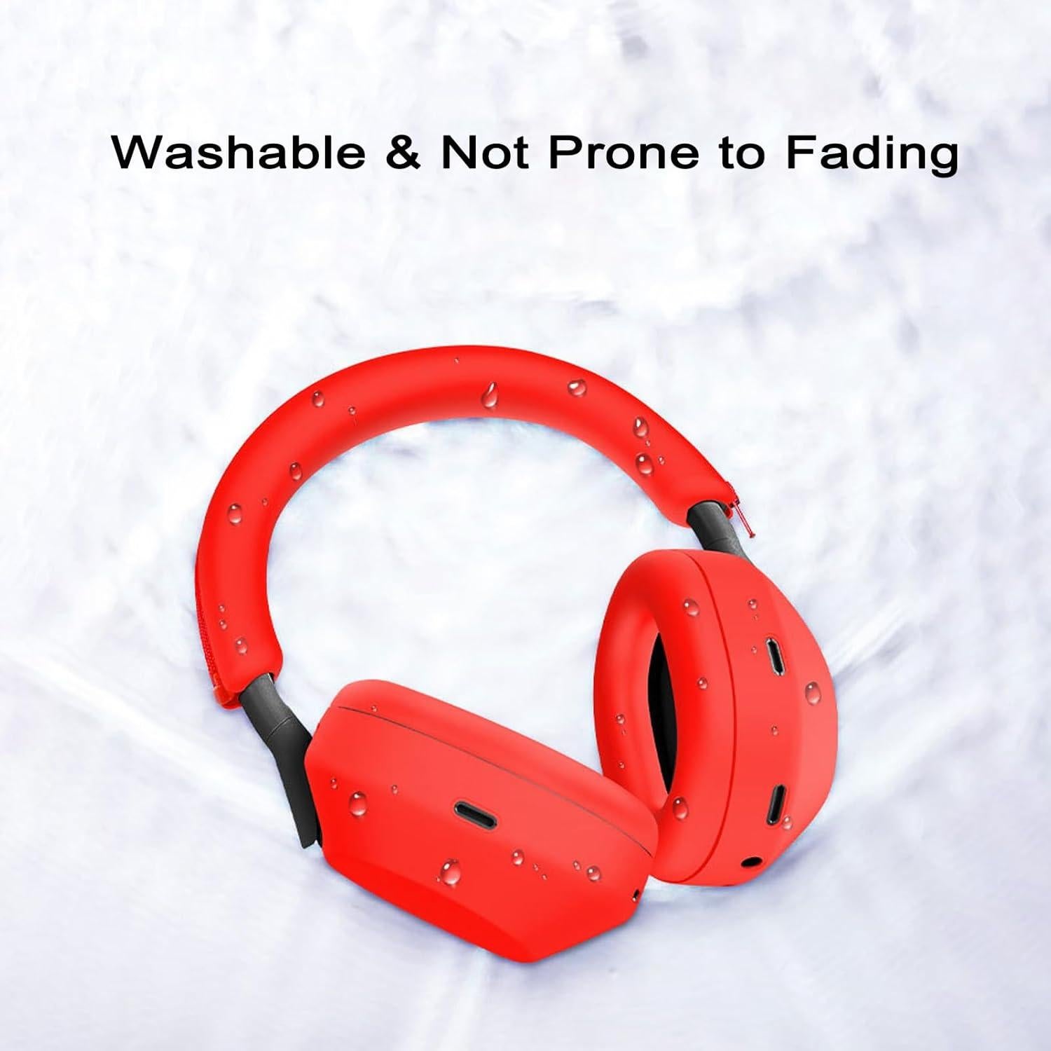Siliocne Cover for Sony WH 1000XM6 Case Protector Headphone Case, WH 1000XM6 Accesories (Red)