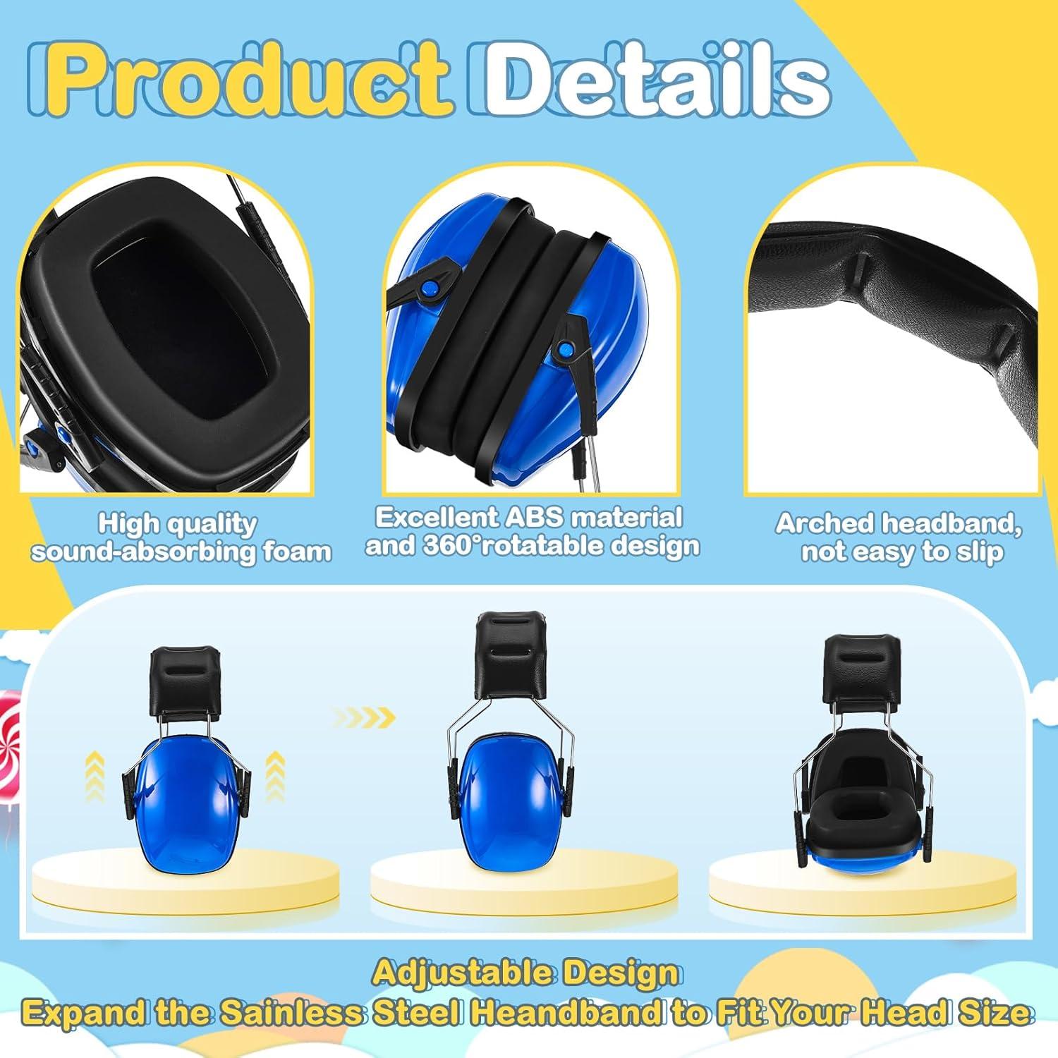 Amylove 12 Pcs Orejeras Canceladoras de Ruido para Niños 30dB