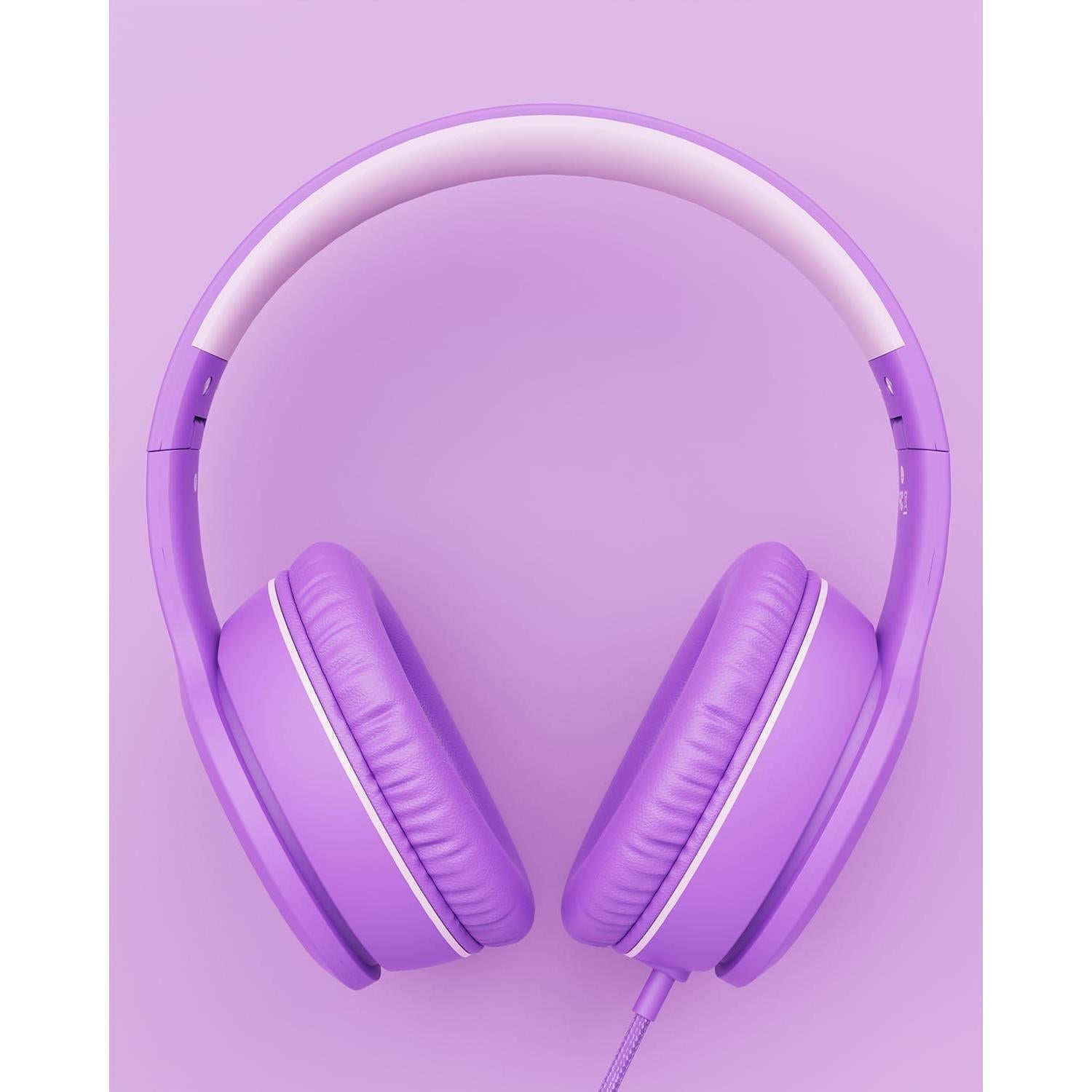 Auriculares con cable NIVAVA K16 para niños, rosa, 3.5mm