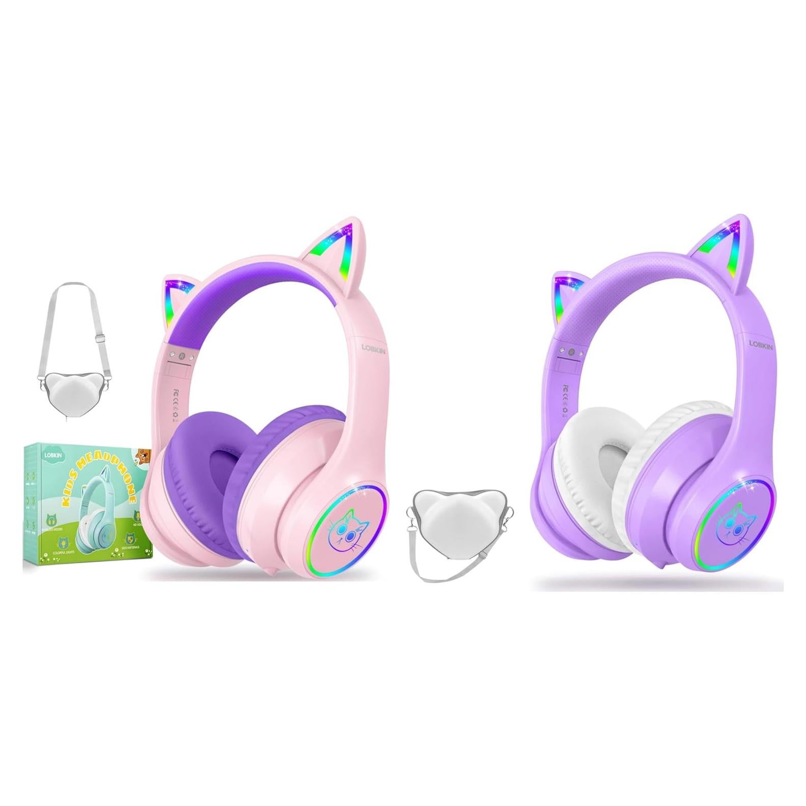Auriculares Bluetooth LOBKIN Niños Inalámbricos 50H LED 94dB