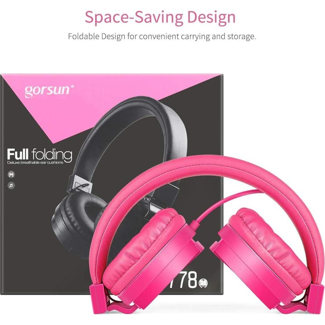 Auriculares Gorsun E61vPU para Niños con Volumen Limitado 1.2m