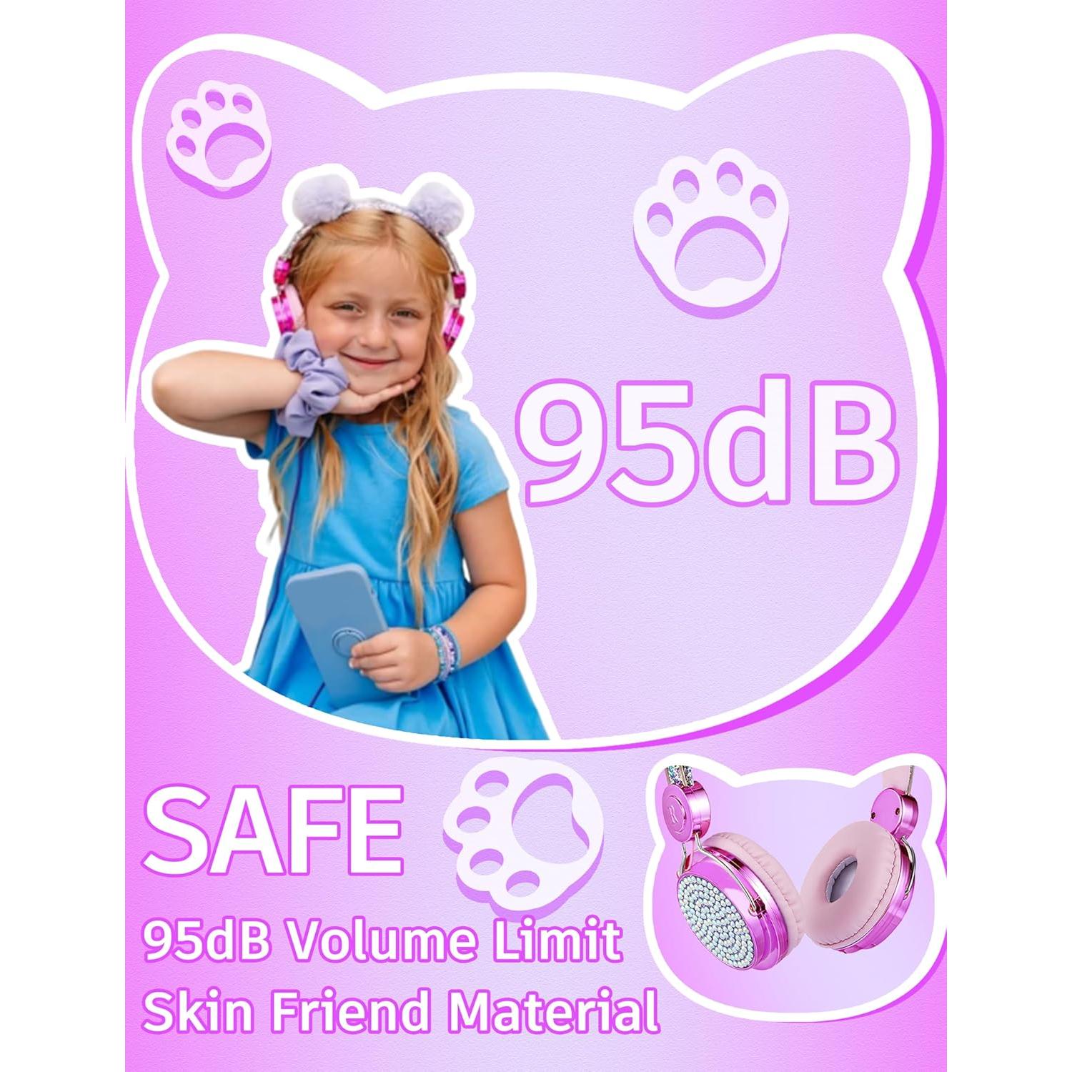 Auriculares para Niños Charlxee W-PoM con Micrófono 95dB