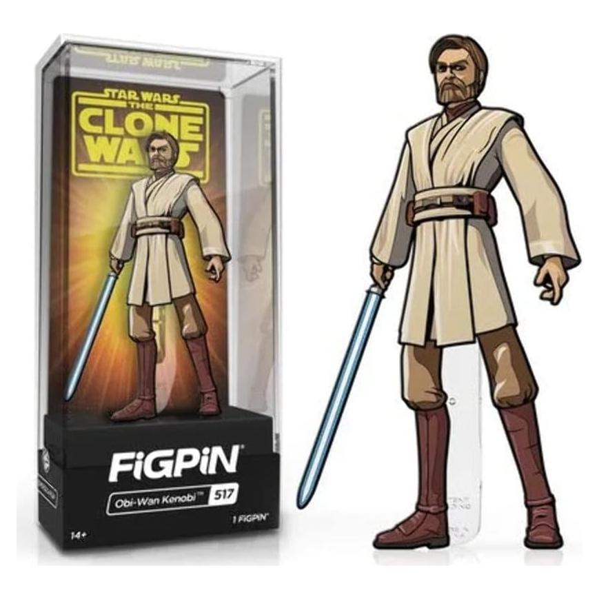 FiGPiN Obi-Wan Kenobi Guerras Clon #517 - Coleccionable