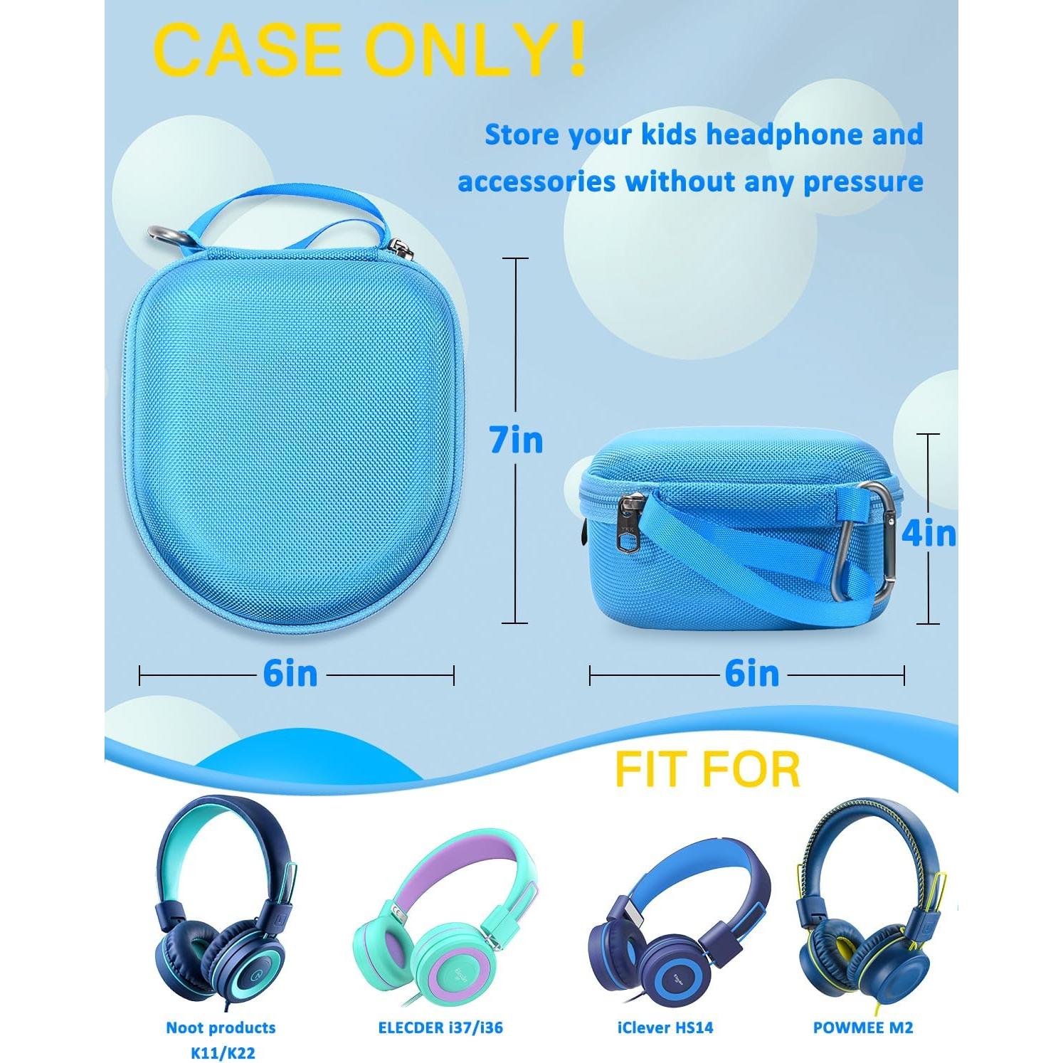 Funda de Almacenamiento RAIACE para Auriculares Infantiles Azul