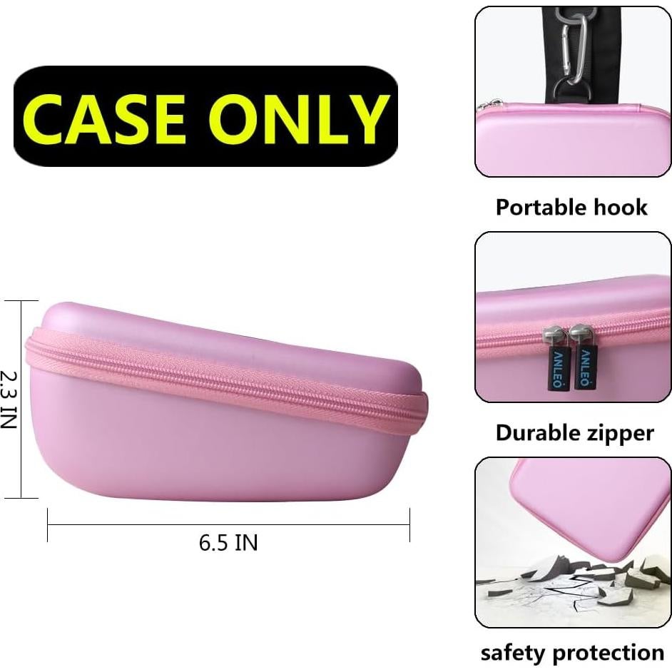 Funda de Viaje Dura Anleo Rosa para Auriculares Niños