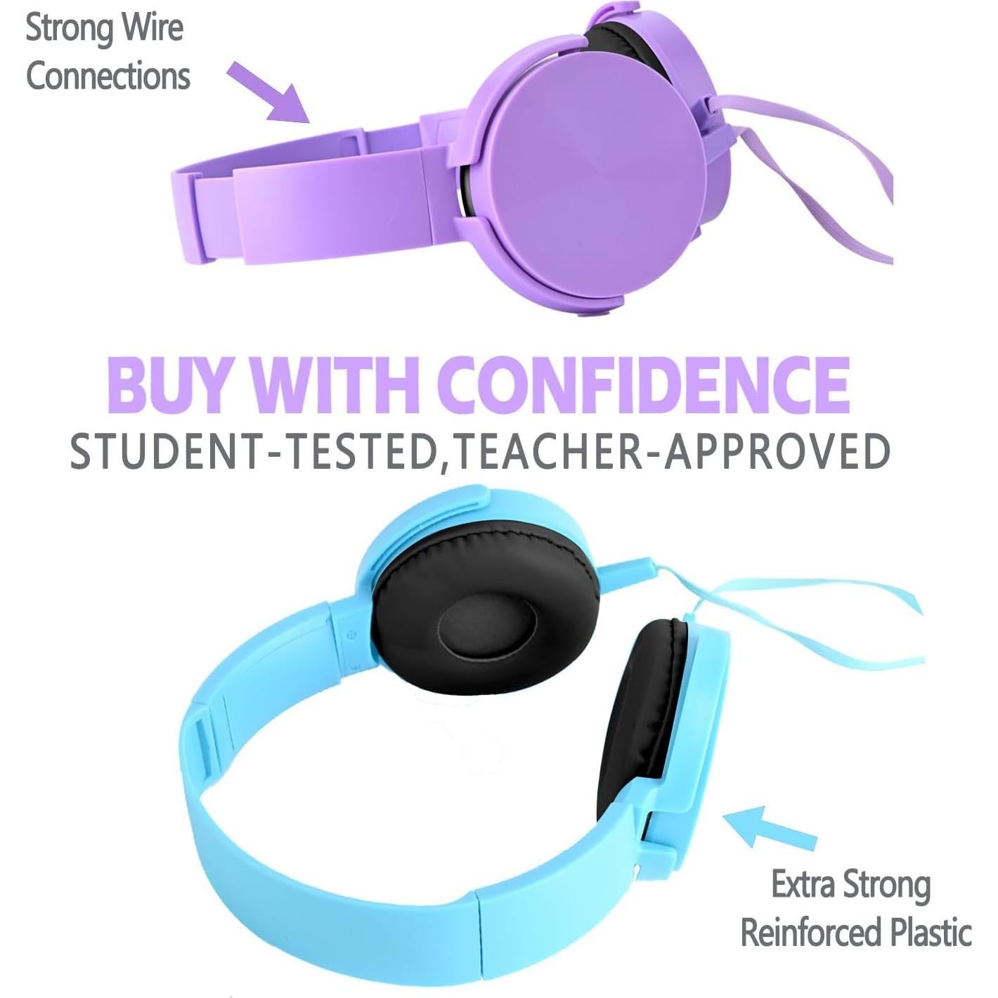 Auriculares Wensdo HY450 para Niños 2 Paquete Colorido