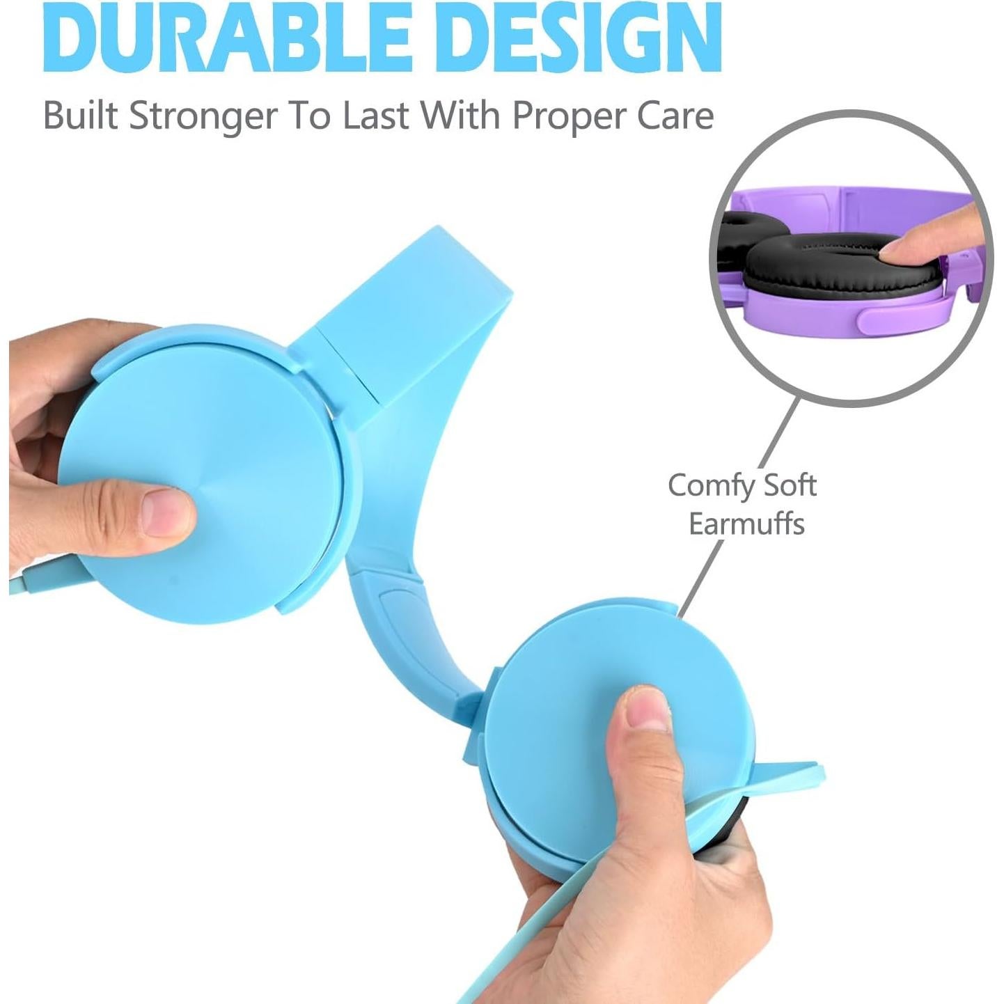 Auriculares Wensdo HY450 para Niños 2 Paquete Colorido