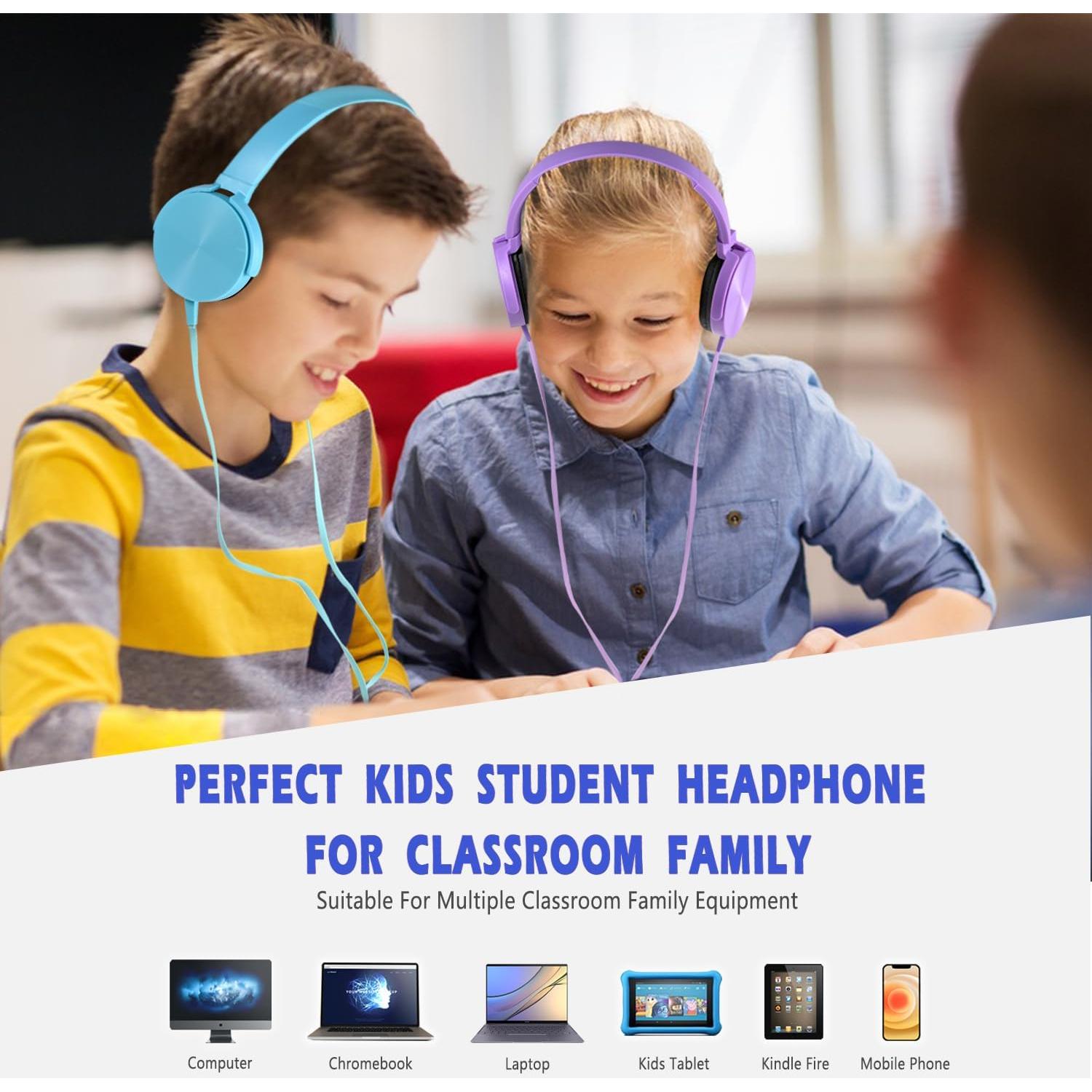 Auriculares Wensdo HY450 para Niños 2 Paquete Colorido