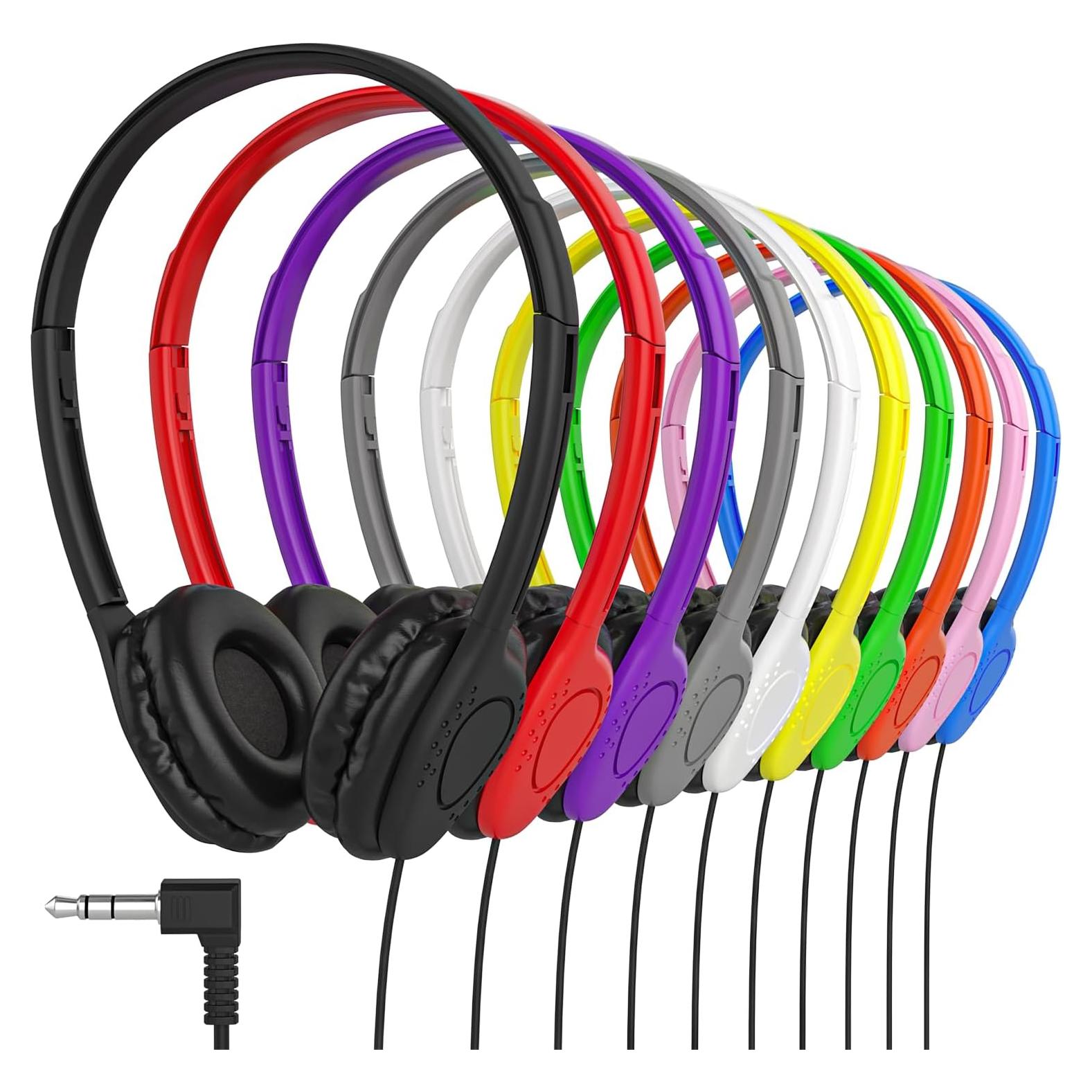 Auriculares Maeline SonicBoom On-Ear con cable 3.5mm - Paquete de 10