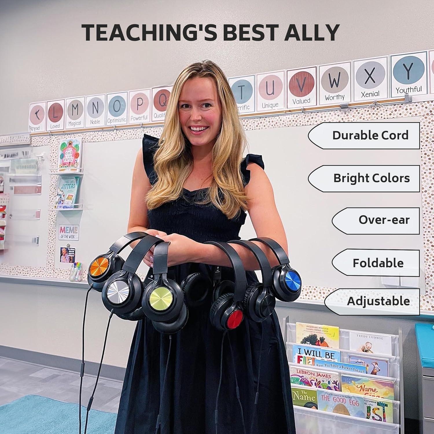 Auriculares AILIHEN A8 para Niños - Paquete de 6 con Micrófono