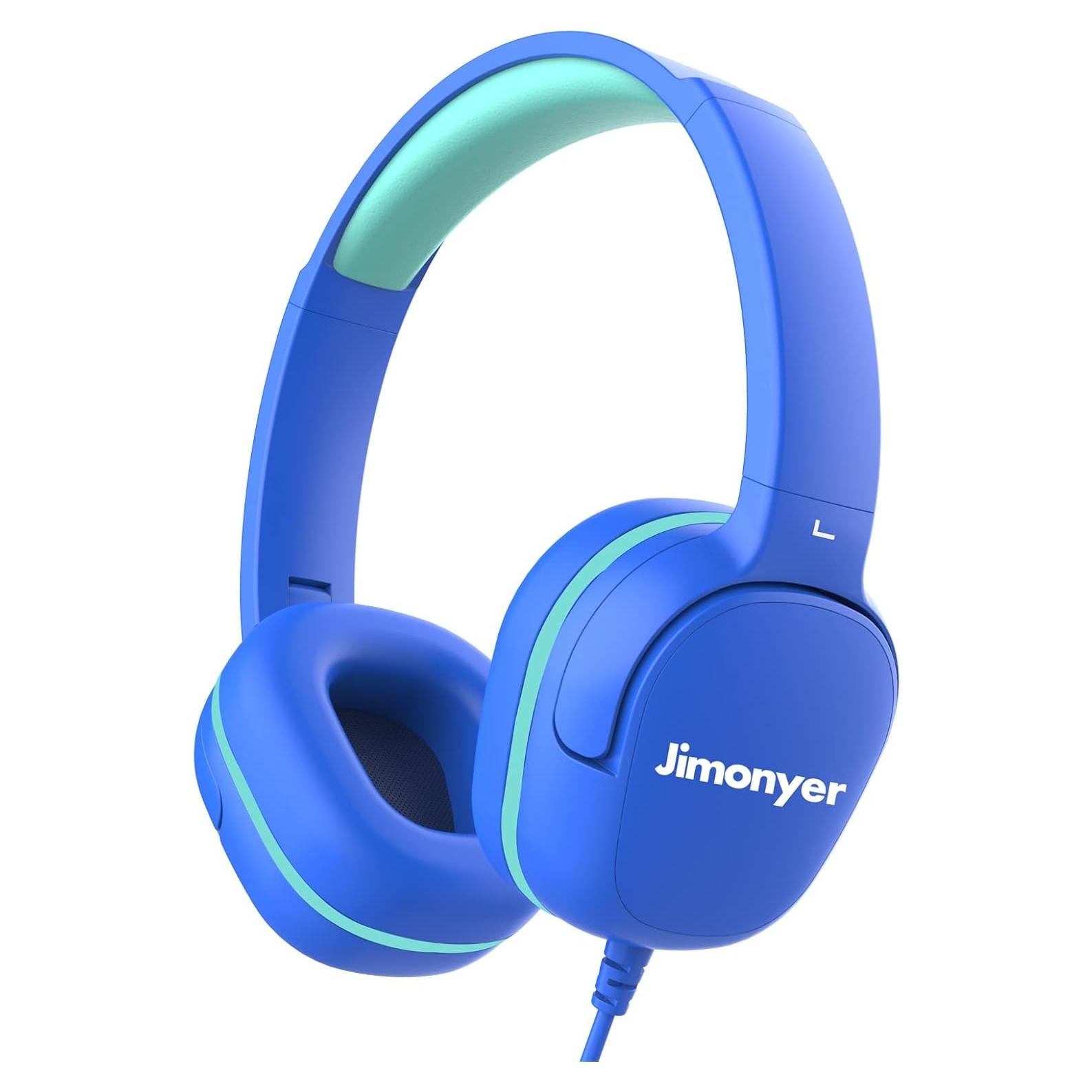 Auriculares para Niños Jimonyer V3 Azul con Limitador de Volumen