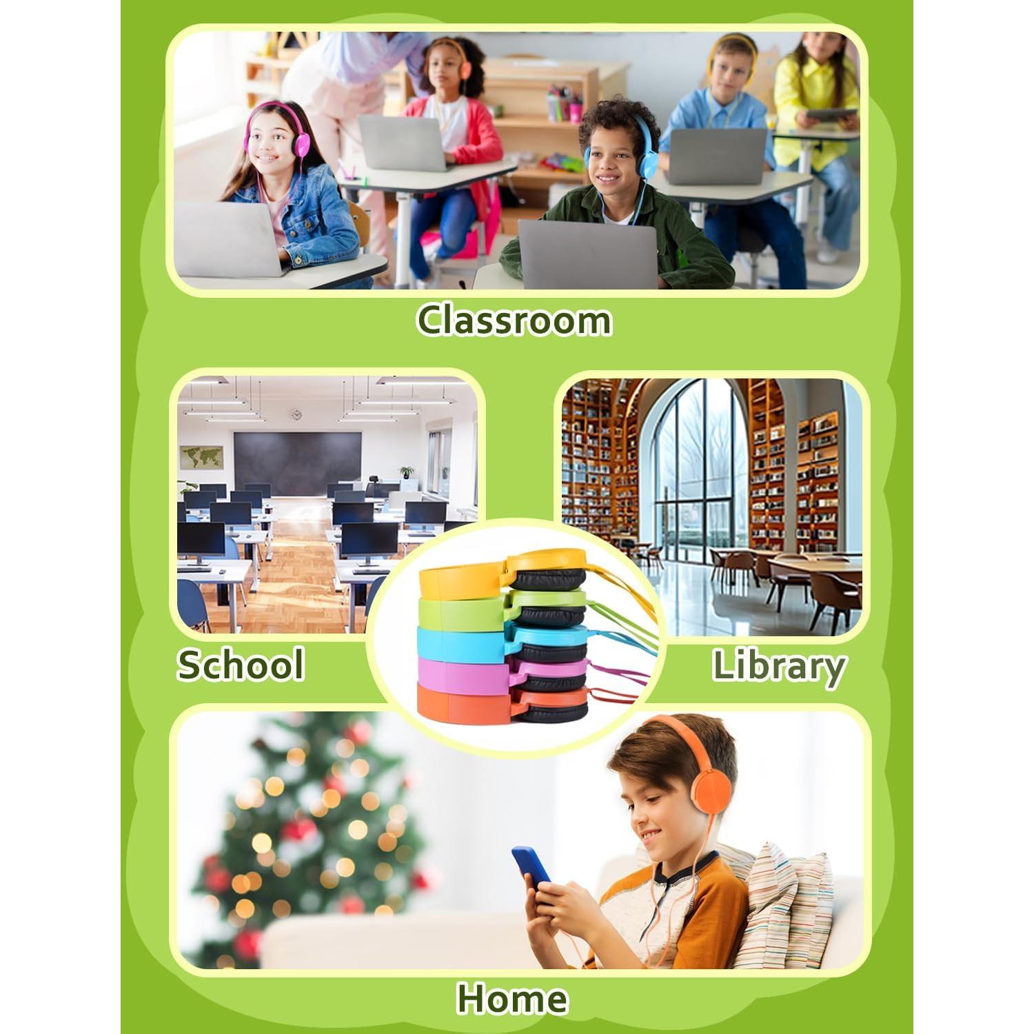 Auriculares Plegables Estéreo HD Ladont QS-450 para Niños