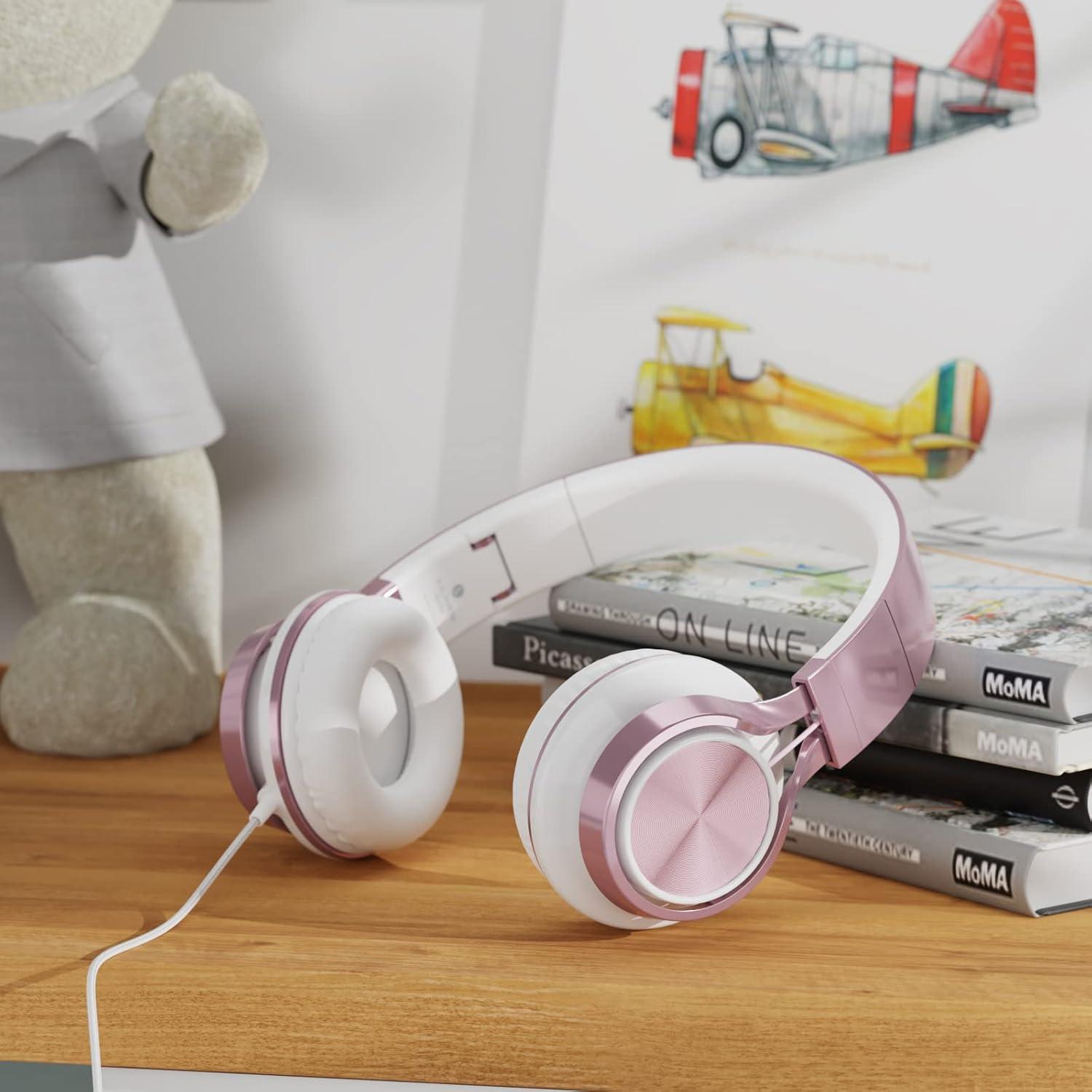 Auriculares AILIHEN MS300 para Niños con Micrófono Rosa
