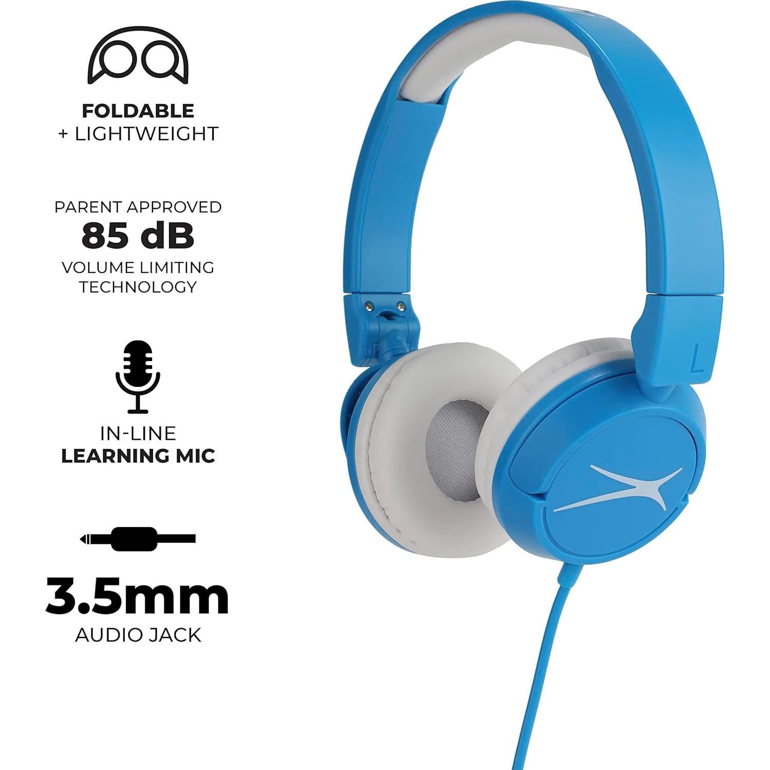 Auriculares Altec Lansing para Niños Azul - Limitador de Volumen 85dB