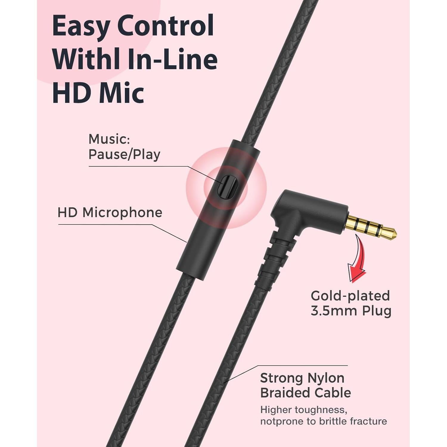 Auriculares Rockpapa C24 para Niños con Micrófono 3.5mm