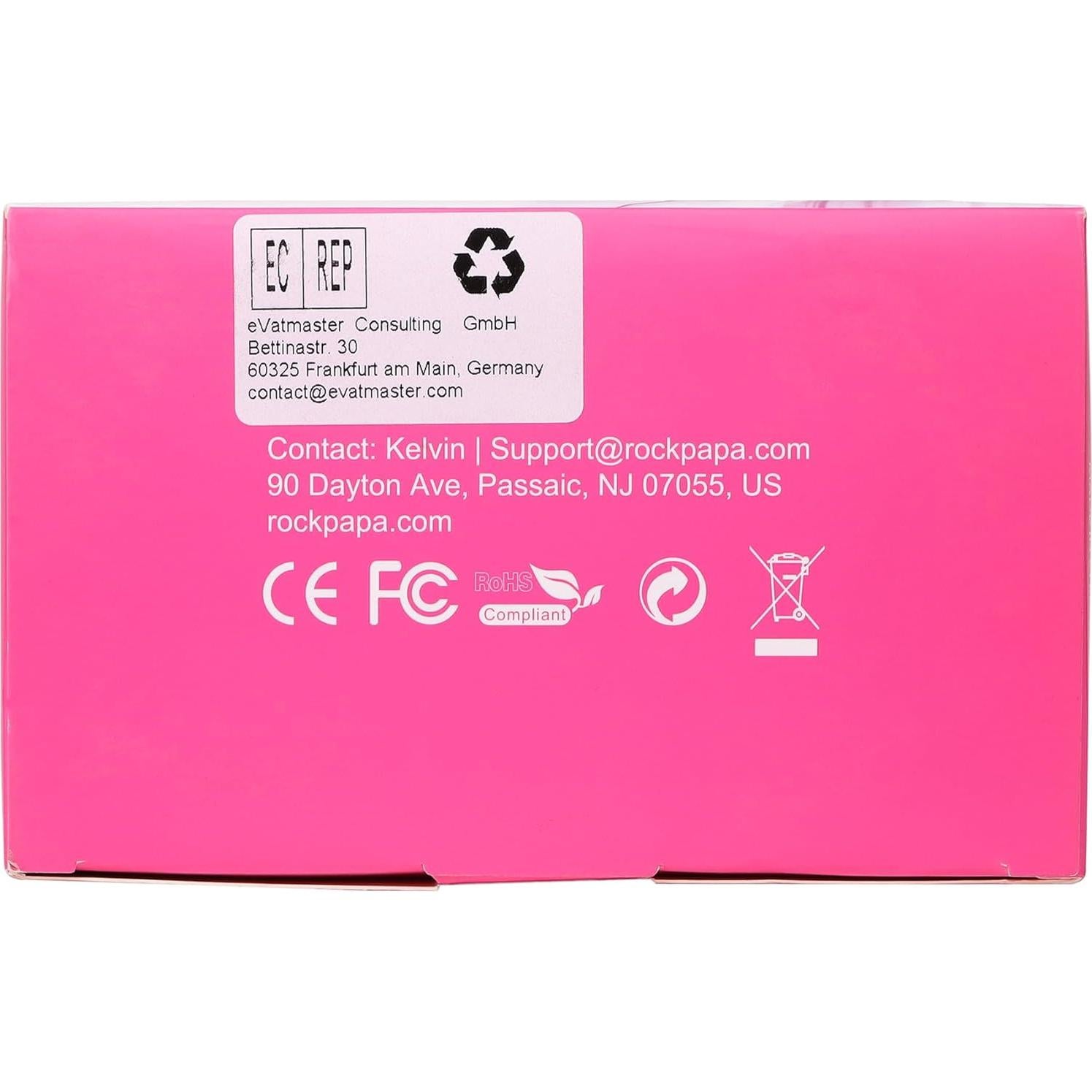 Auriculares con Cable Rockpapa Grade Rosa Plegables con Micrófono