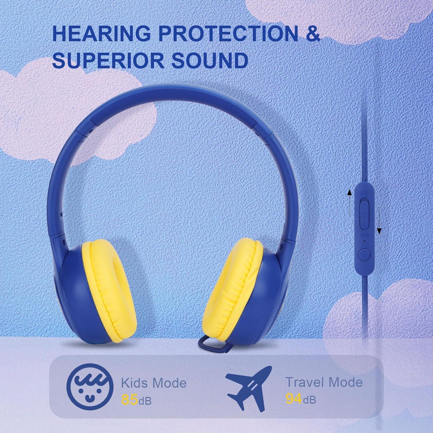 Auriculares DREATI para Niños con Limitador de Volumen 85/94dB