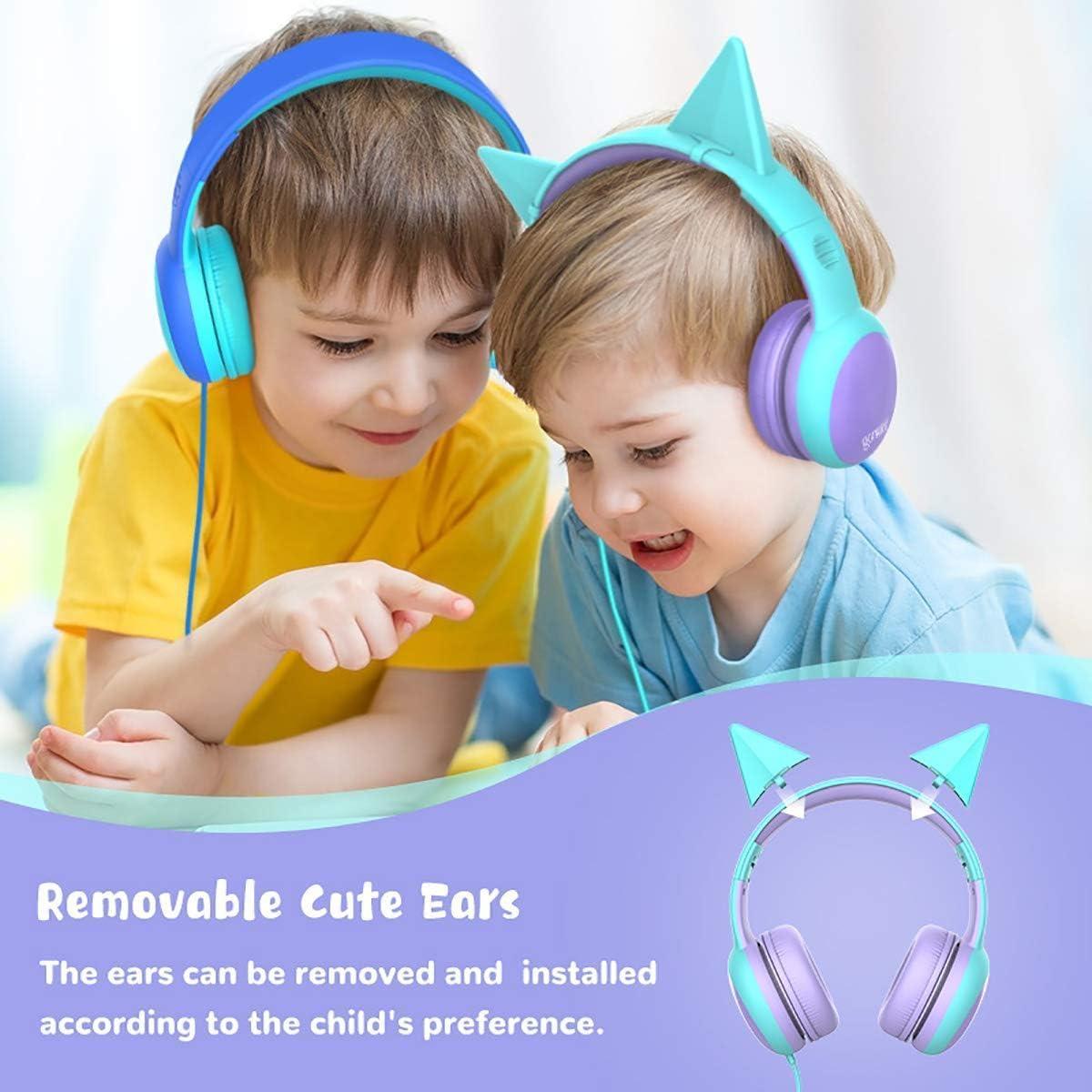Auriculares Gorsun para Niños con Volumen Limitado 1.2m