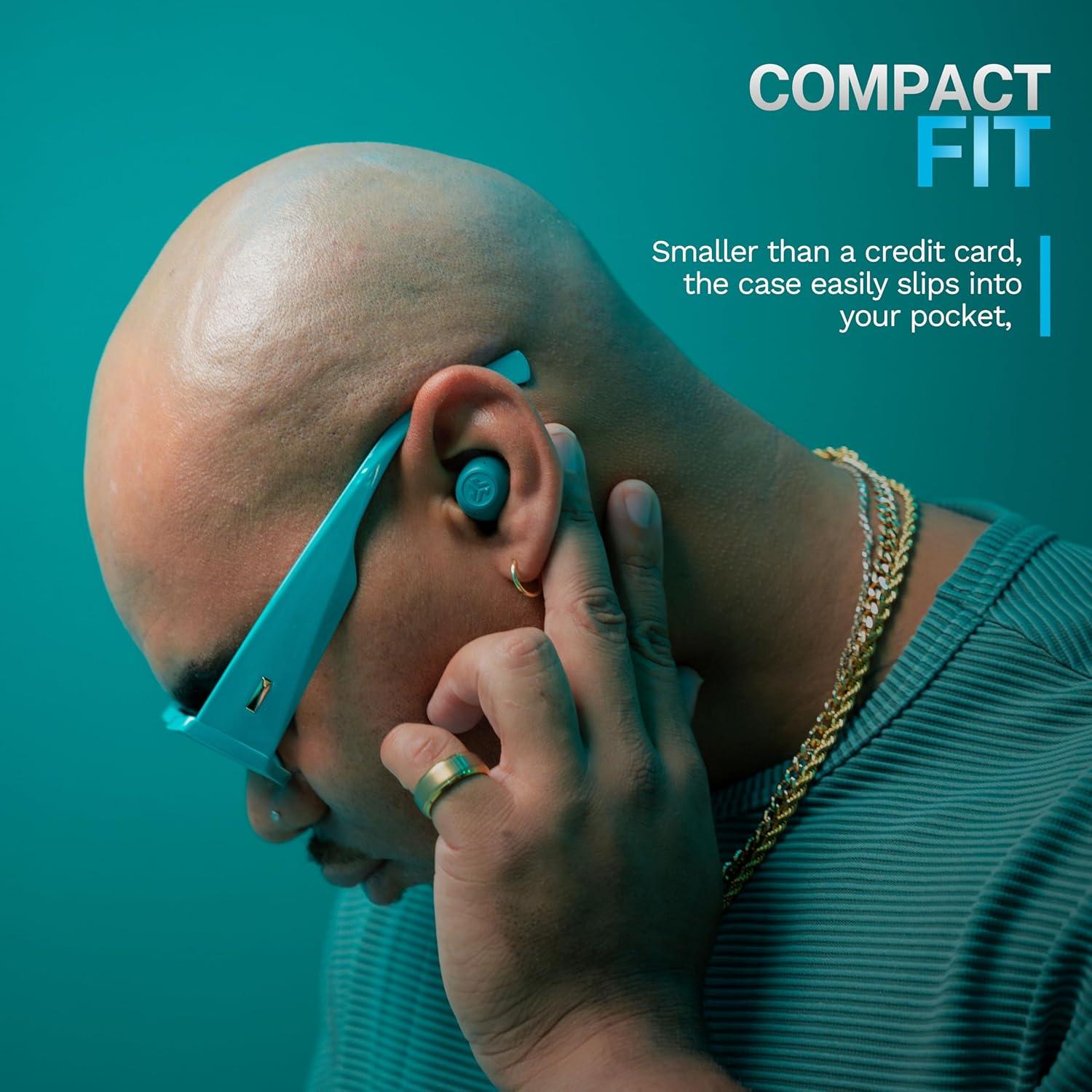 Auriculares Inalámbricos JLab Go Pop ANC Verde Azulado 10mm