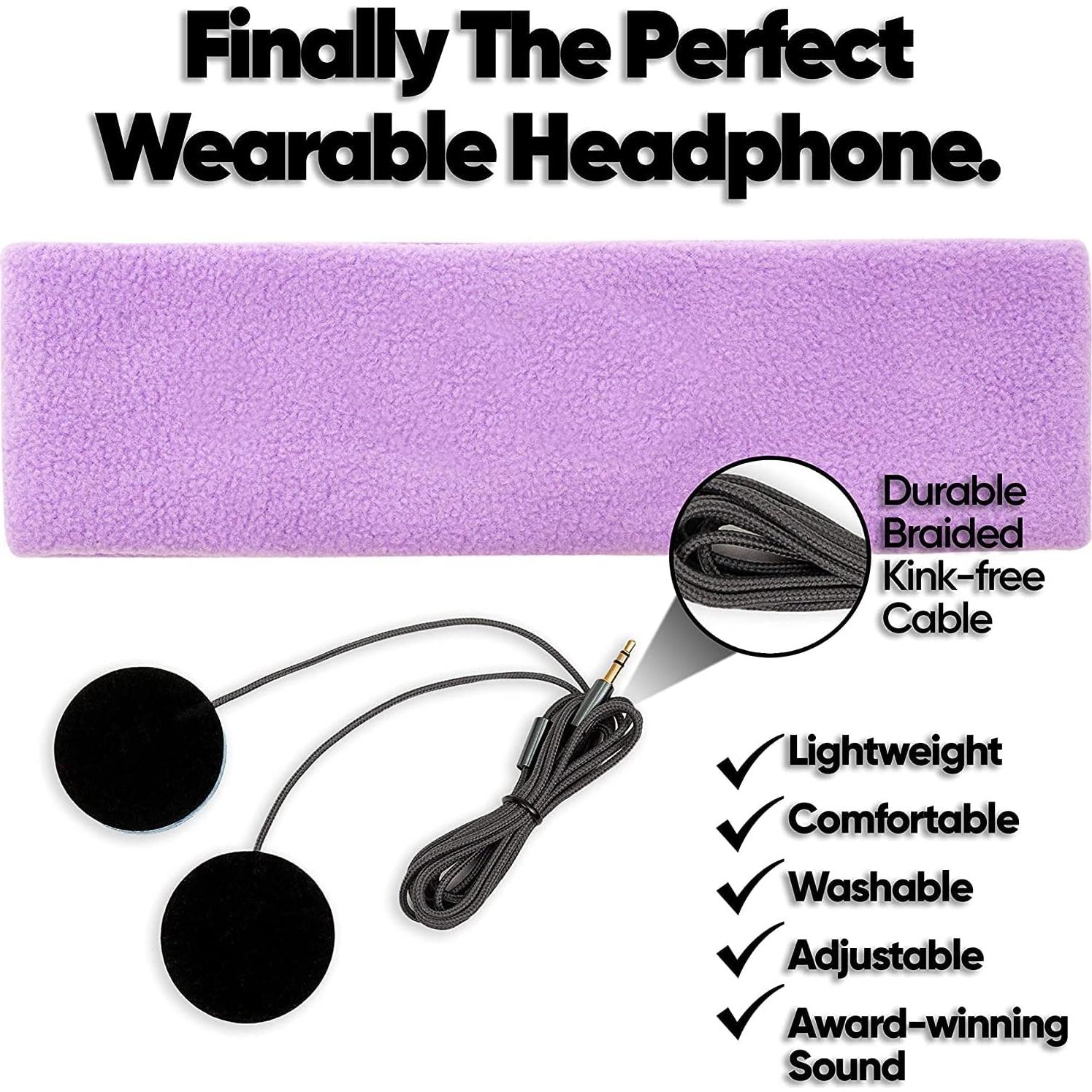 Auriculares CozyPhones para dormir - Forro polar Violeta