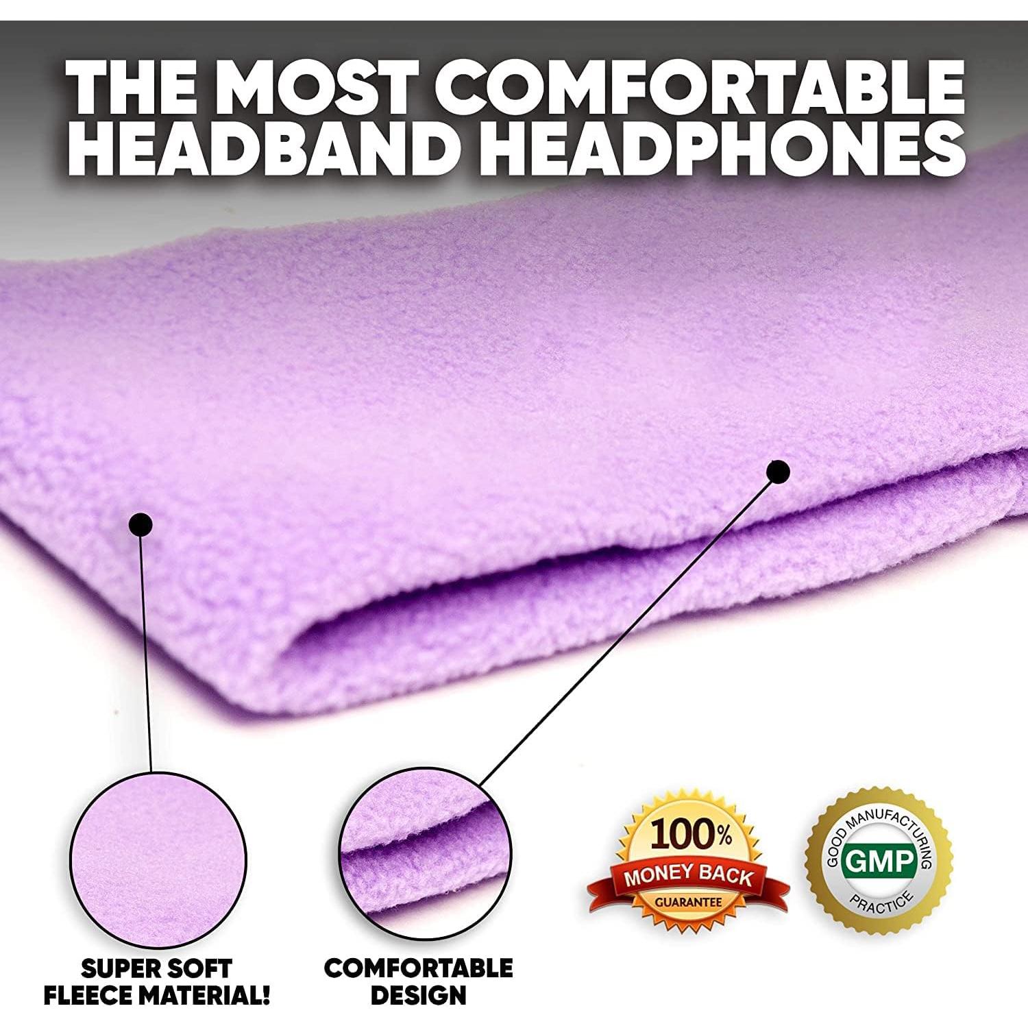 Auriculares CozyPhones para dormir - Forro polar Violeta