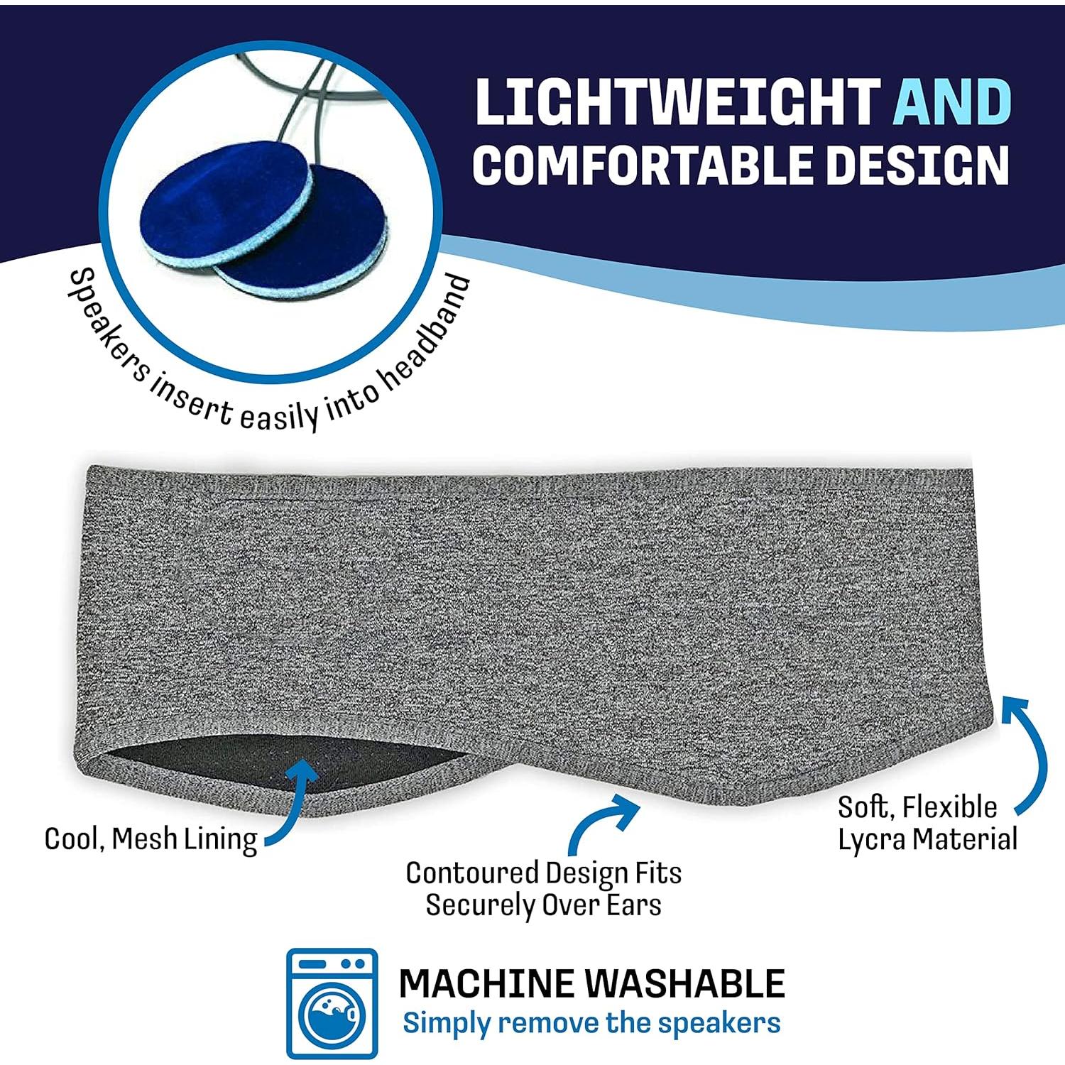 Auriculares Inalámbricos CozyPhones para Dormir - Lycra Gris