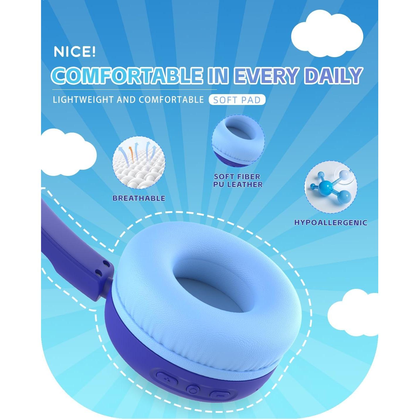 Auriculares Bluetooth Gorsun E69 para Niños 85dB Inalámbricos