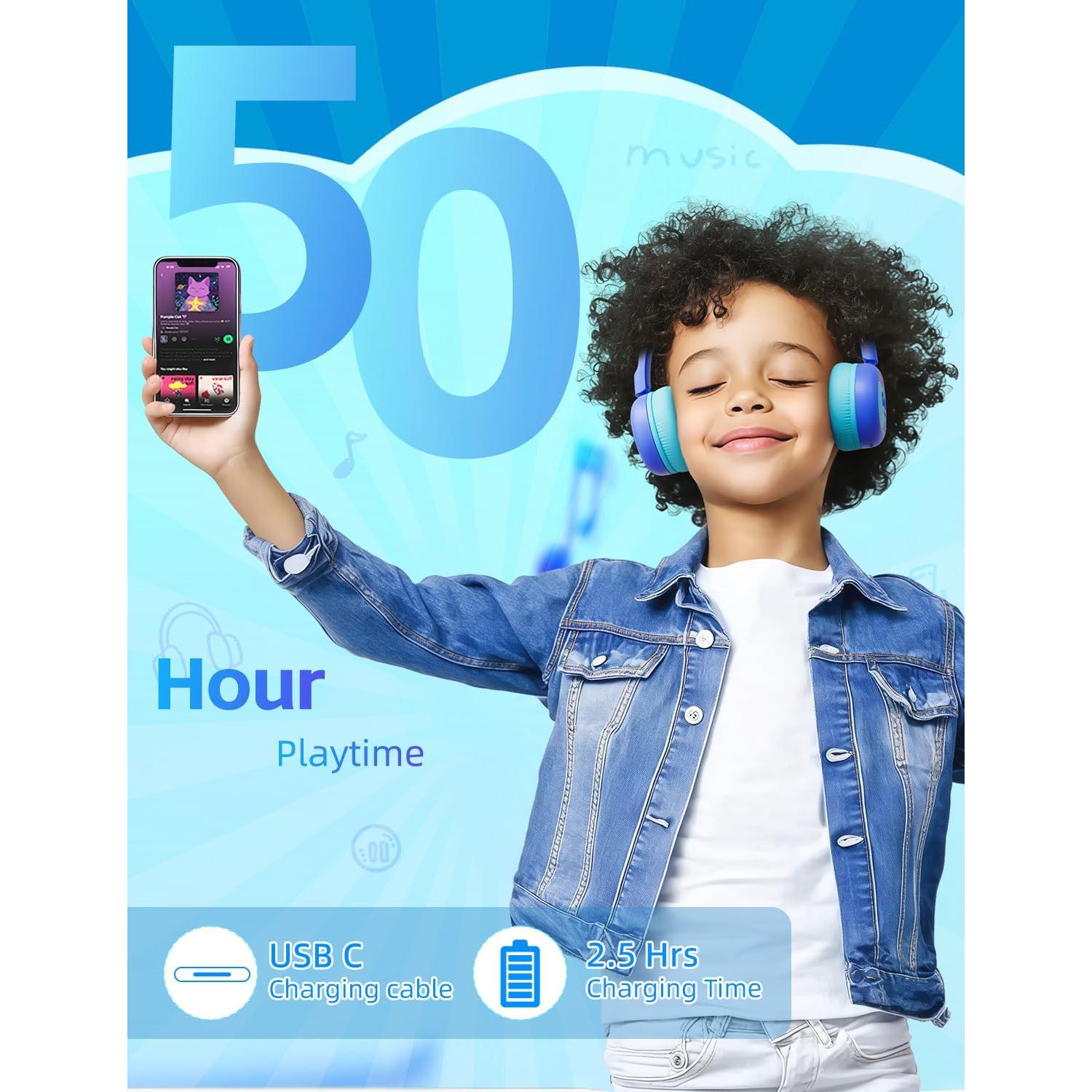 Auriculares Bluetooth Gorsun E69 para Niños 85dB Inalámbricos