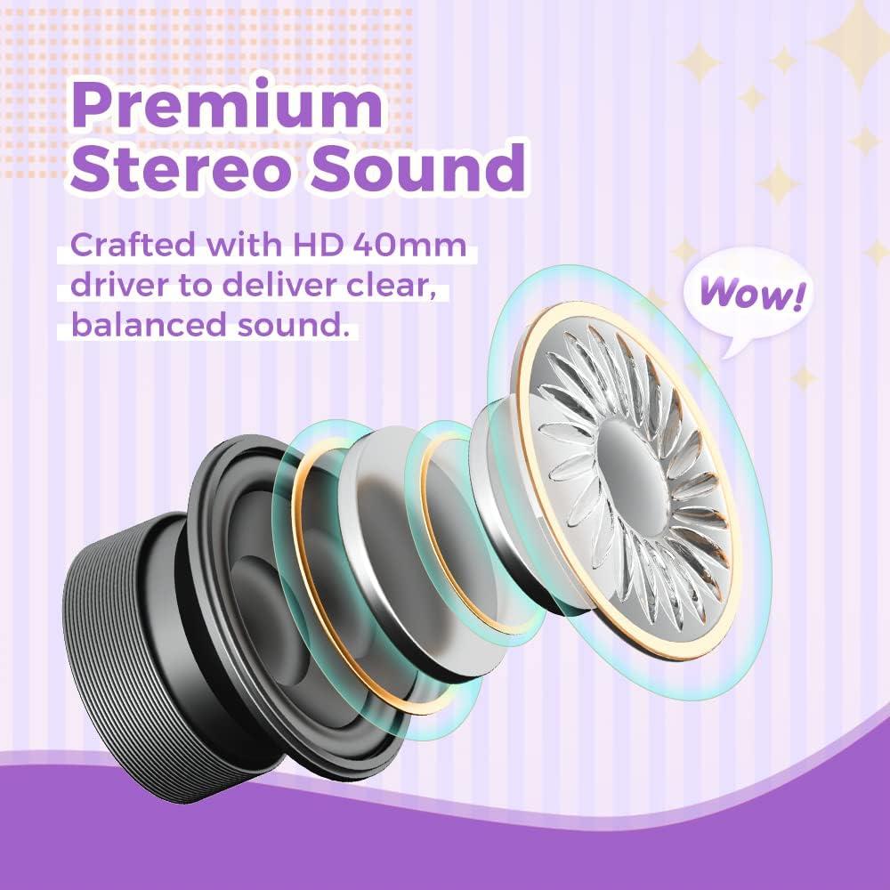 Auriculares Vinamass A63 para Niños con Limitador de Volumen