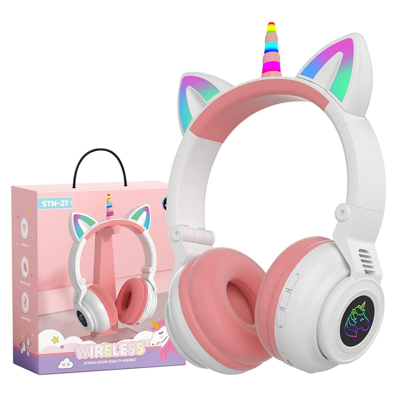 Auriculares Inalámbricos para Niños Yusonic Unicornio Bluetooth 5.0