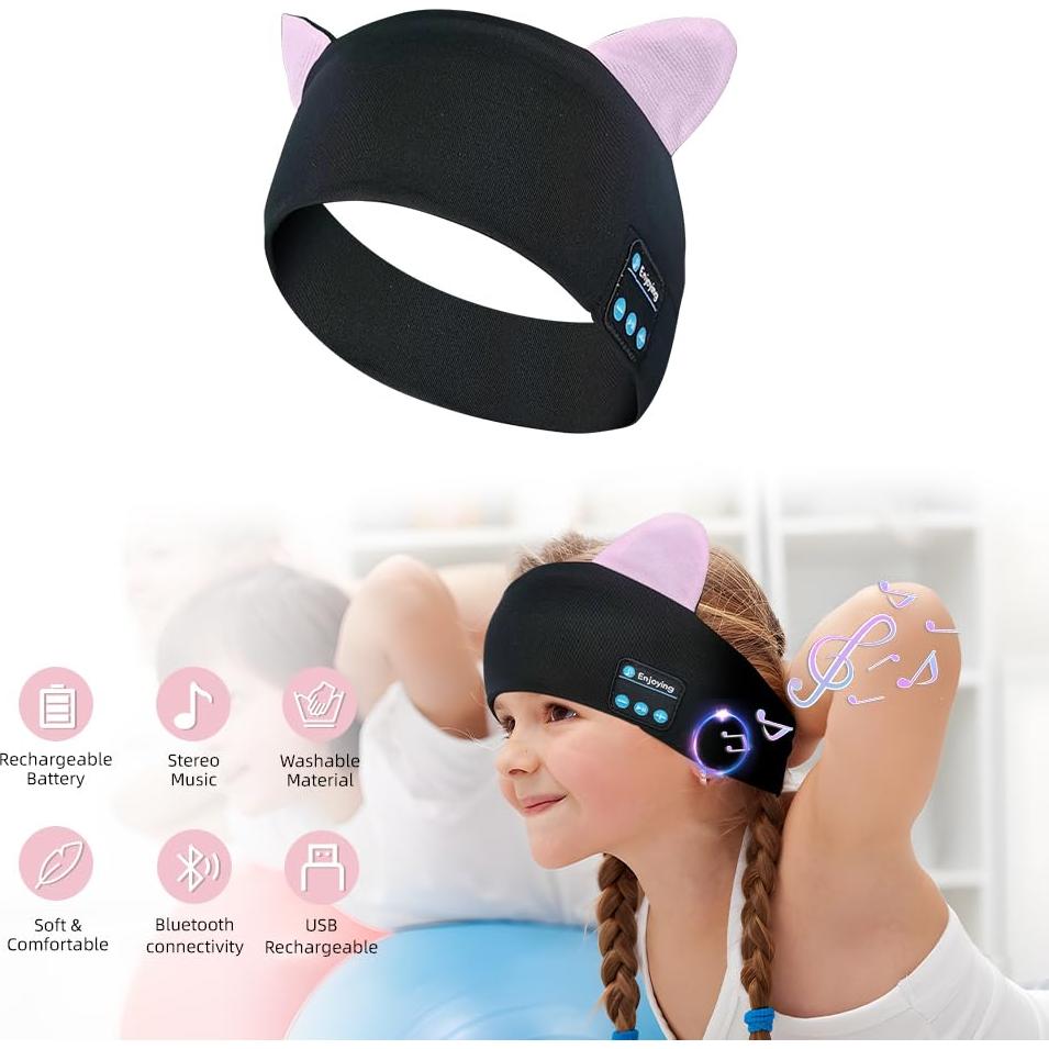 Auriculares Inalámbricos SYPVRY KM-1 para Niños Diadema Ajustable