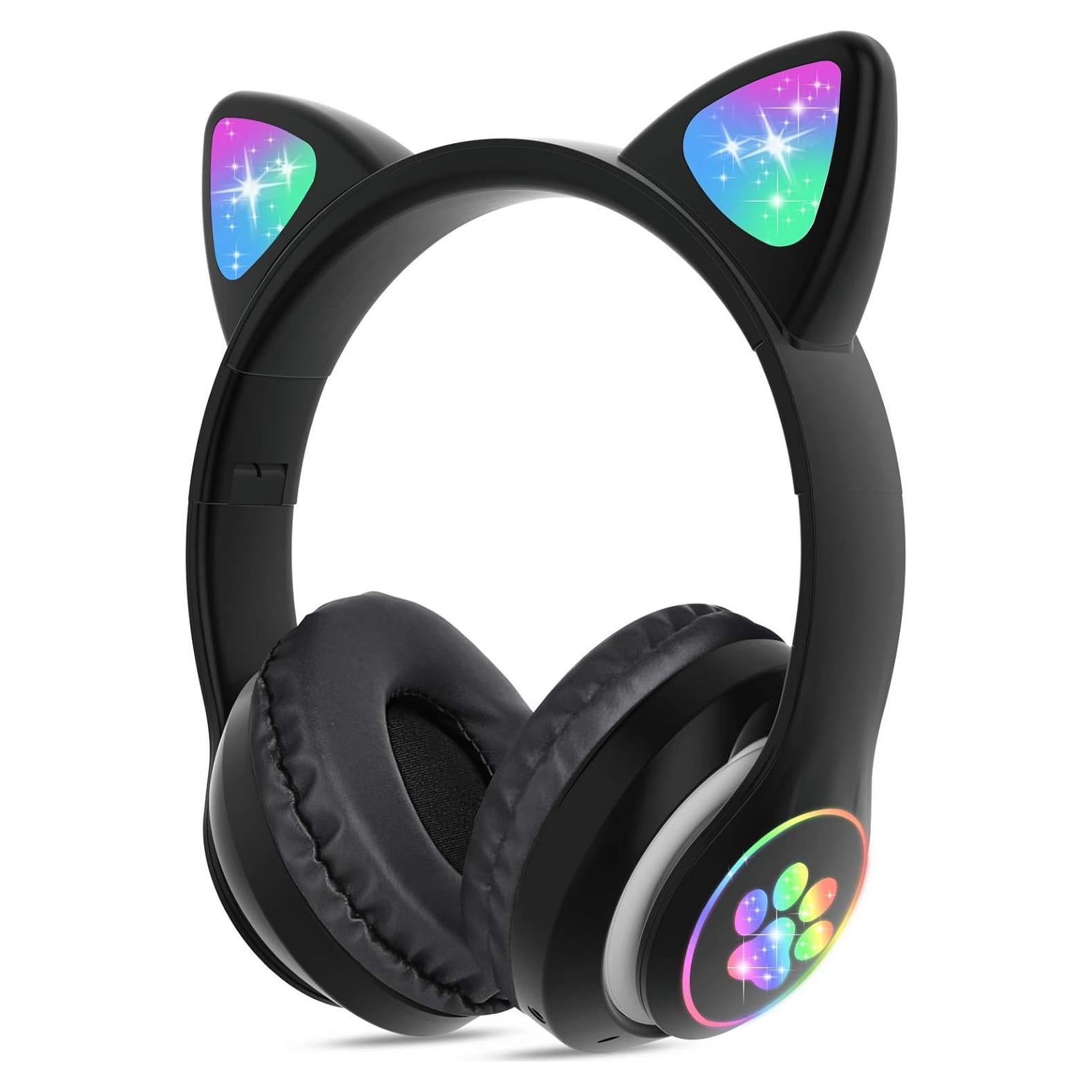 Auriculares Inalámbricos TCJJ para Niños - Gato, Bluetooth 5.4