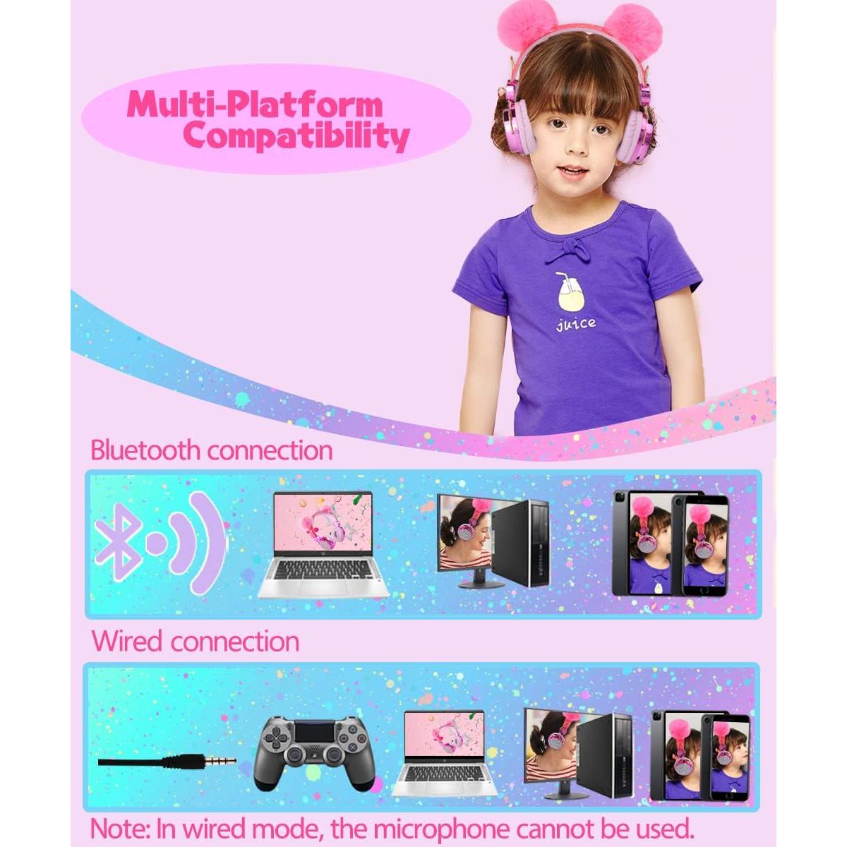 Auriculares Inalámbricos Unicornio YOUXU WJC-121 85dB para Niños